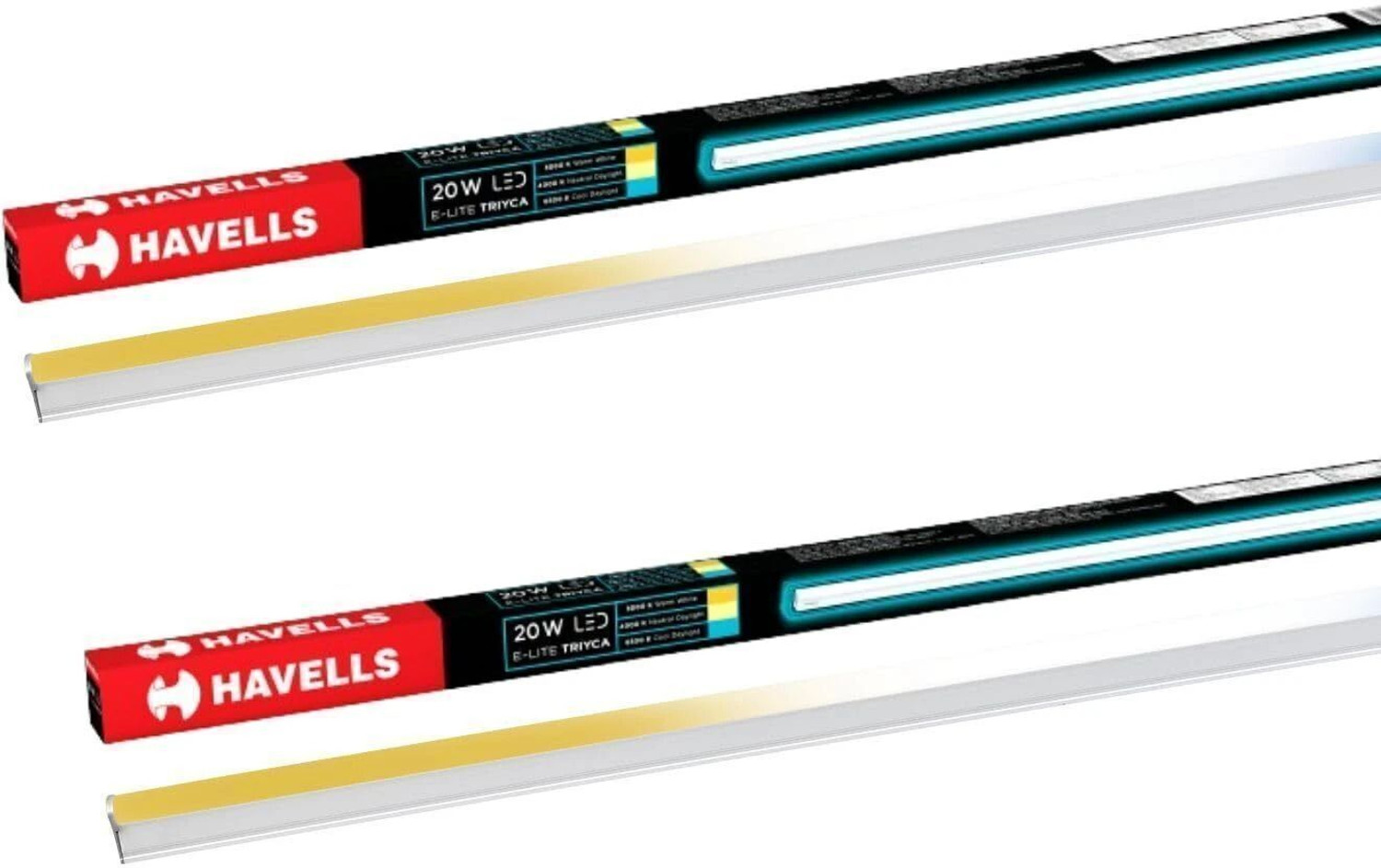 Havells LED Pride Plus Triyca 6500K 20W 111.5cm 3-in-1 Batten