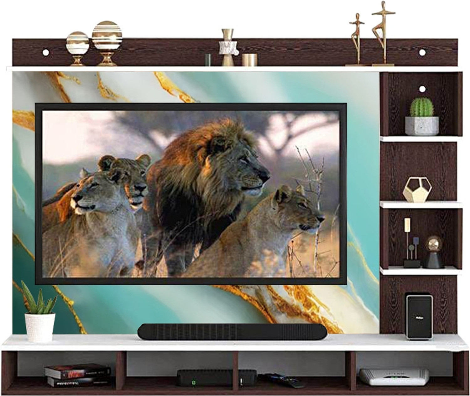 Image of TheGoodLuck TV Stand for 32 to 43 Inch Engineered Wood TV Entertainment Unit (Finish Color - 32-43, DIY(Do-It-Yourself))