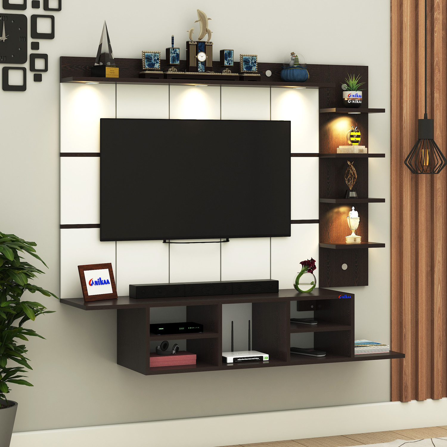 Image of TheGoodLuck TV Stand for 32 to 43 Inch Engineered Wood TV Entertainment Unit (Finish Color - 32-43, DIY(Do-It-Yourself))