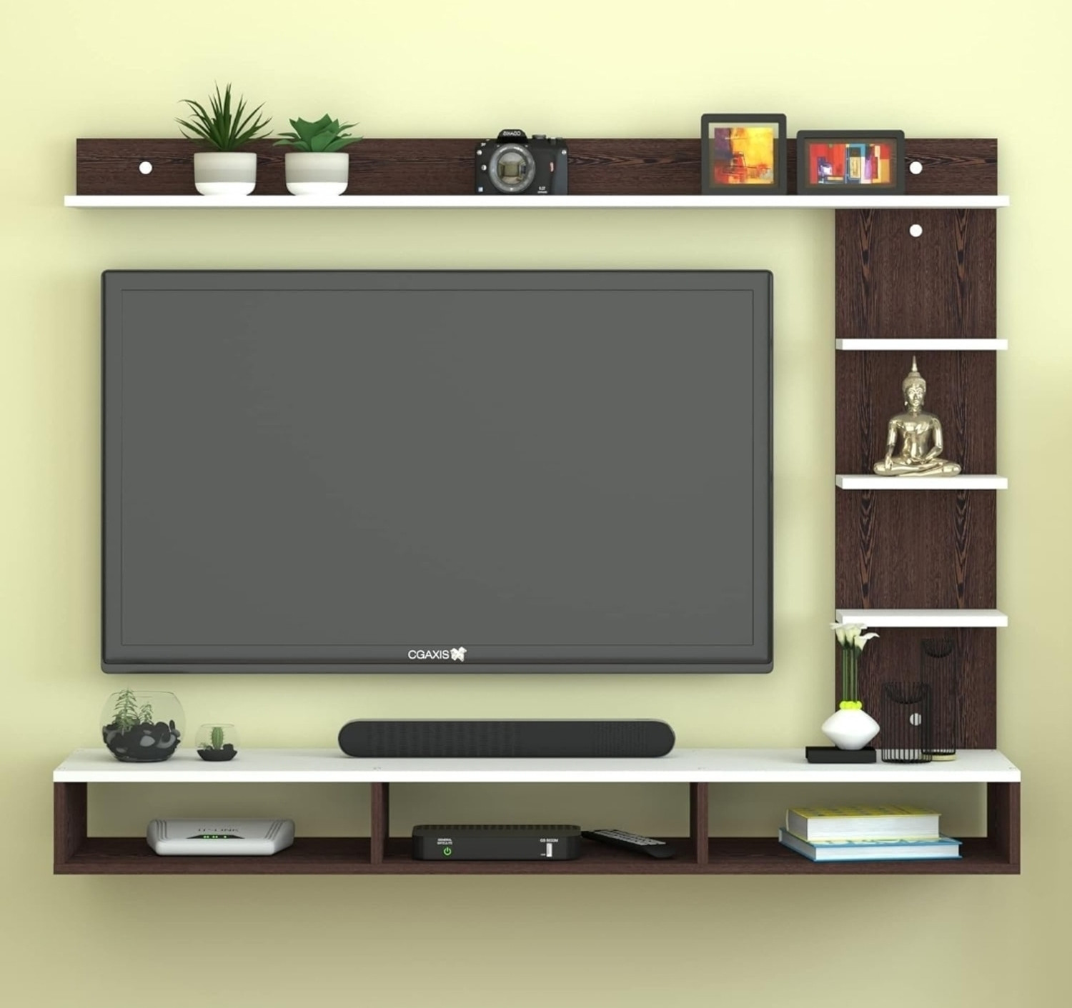 Image of TheGoodLuck TV Stand for 32 to 43 Inch Engineered Wood TV Entertainment Unit (Finish Color - 32-43, DIY(Do-It-Yourself))