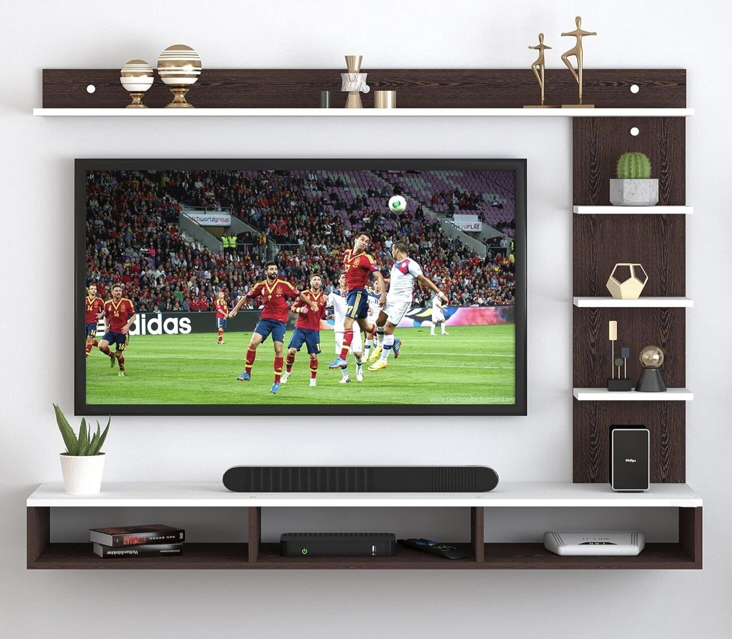 Image of TheGoodLuck TV Stand for 32 to 43 Inch Engineered Wood TV Entertainment Unit (Finish Color - 32-43, DIY(Do-It-Yourself))