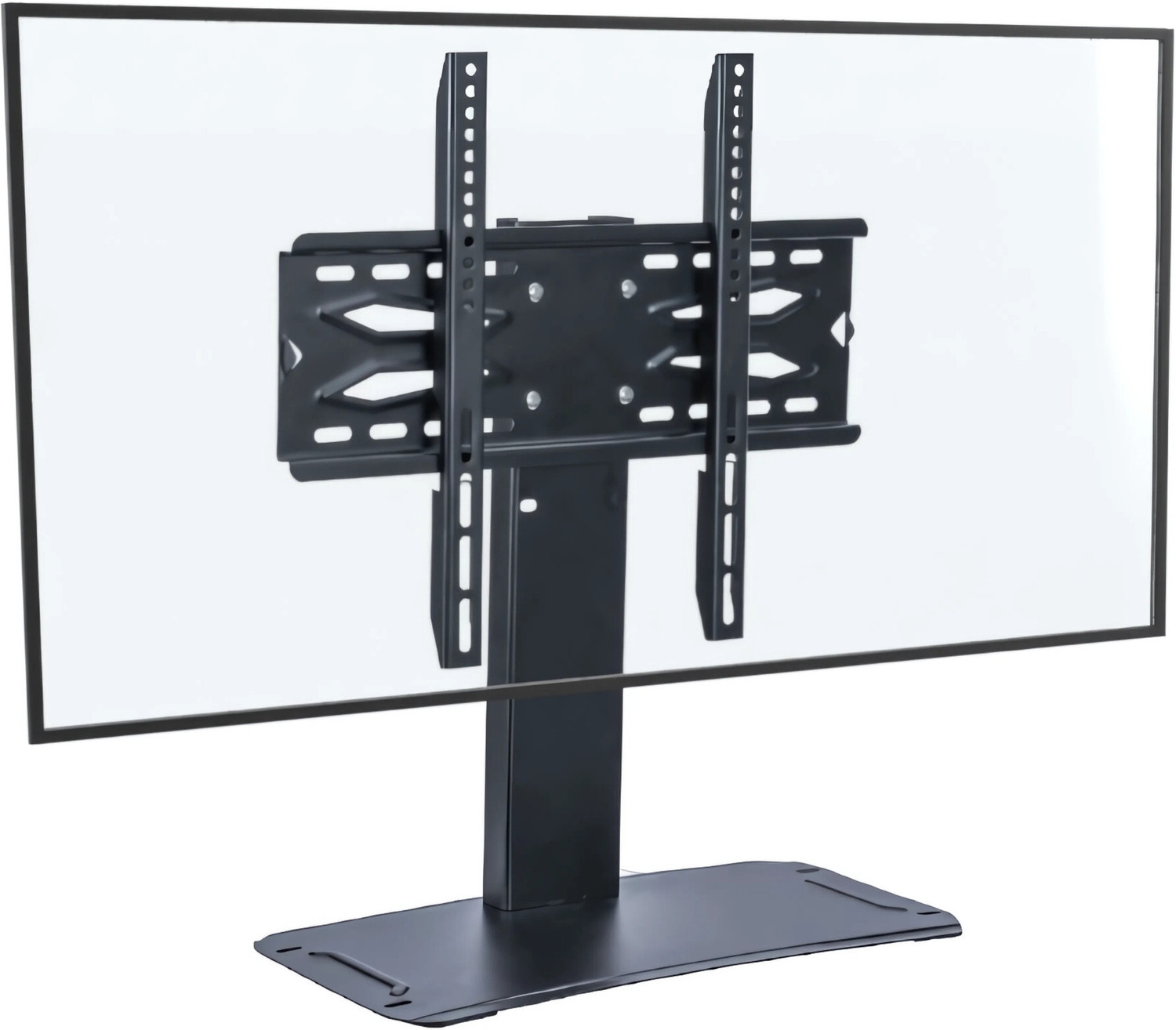 Image of RISSACHI TV Trolley Stand Movable 32-75 Inch with Wheels, LED TV Floor Stand, 3 Shelves Full Motion TV Mount