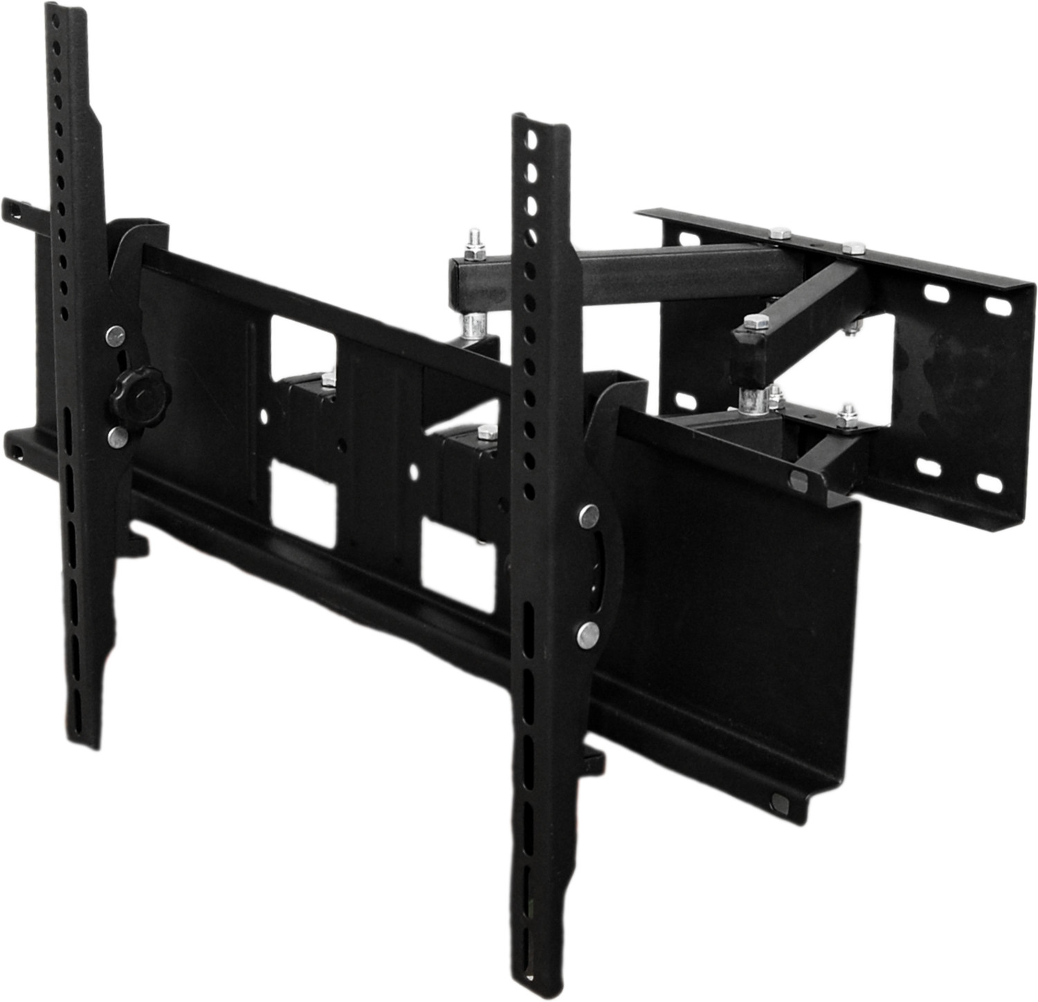 Image of RISSACHI TV Trolley Stand Movable 32-75 Inch with Wheels, LED TV Floor Stand, 3 Shelves Full Motion TV Mount