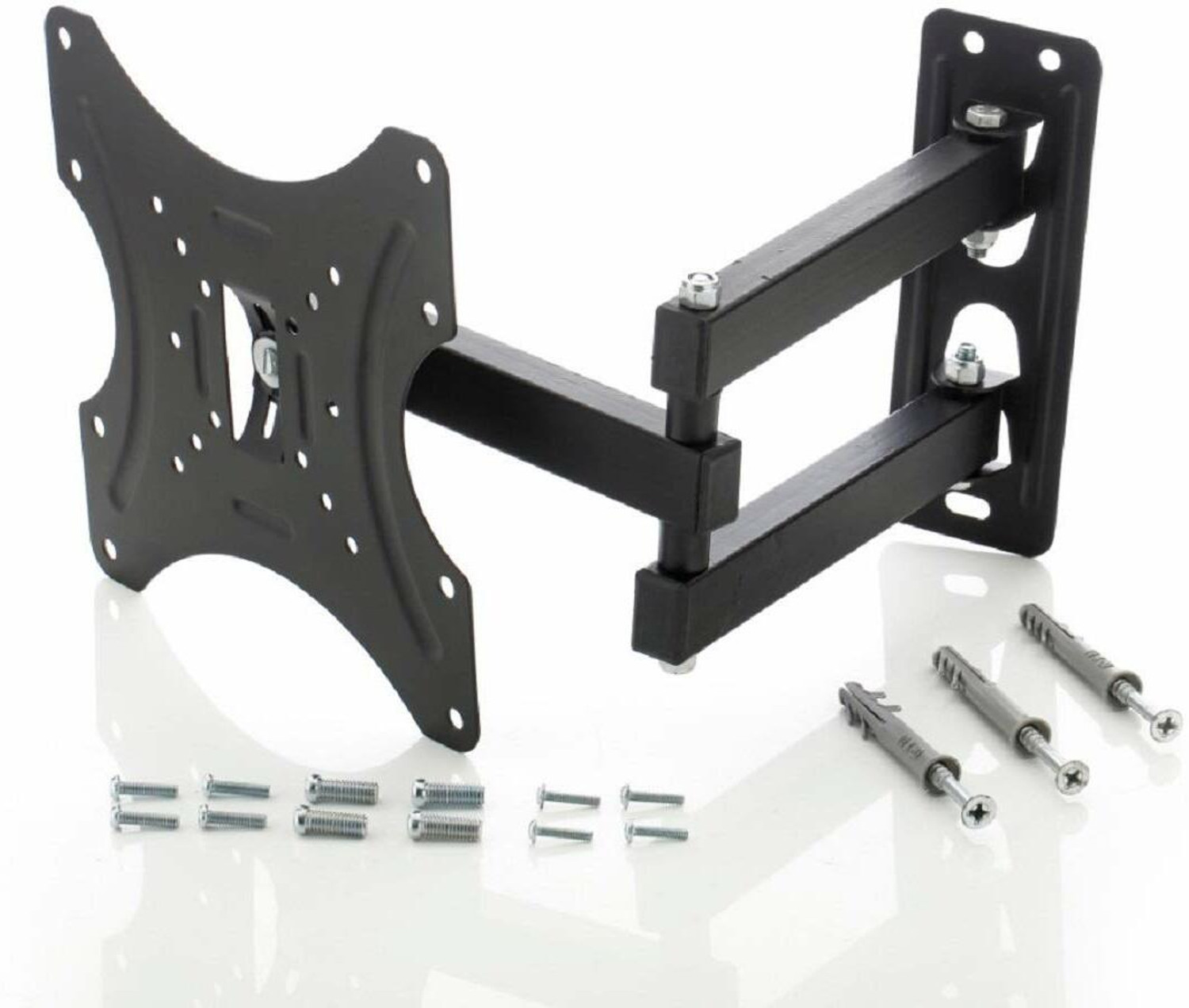 Image of RISSACHI TV Trolley Stand Movable 32-75 Inch with Wheels, LED TV Floor Stand, 3 Shelves Full Motion TV Mount