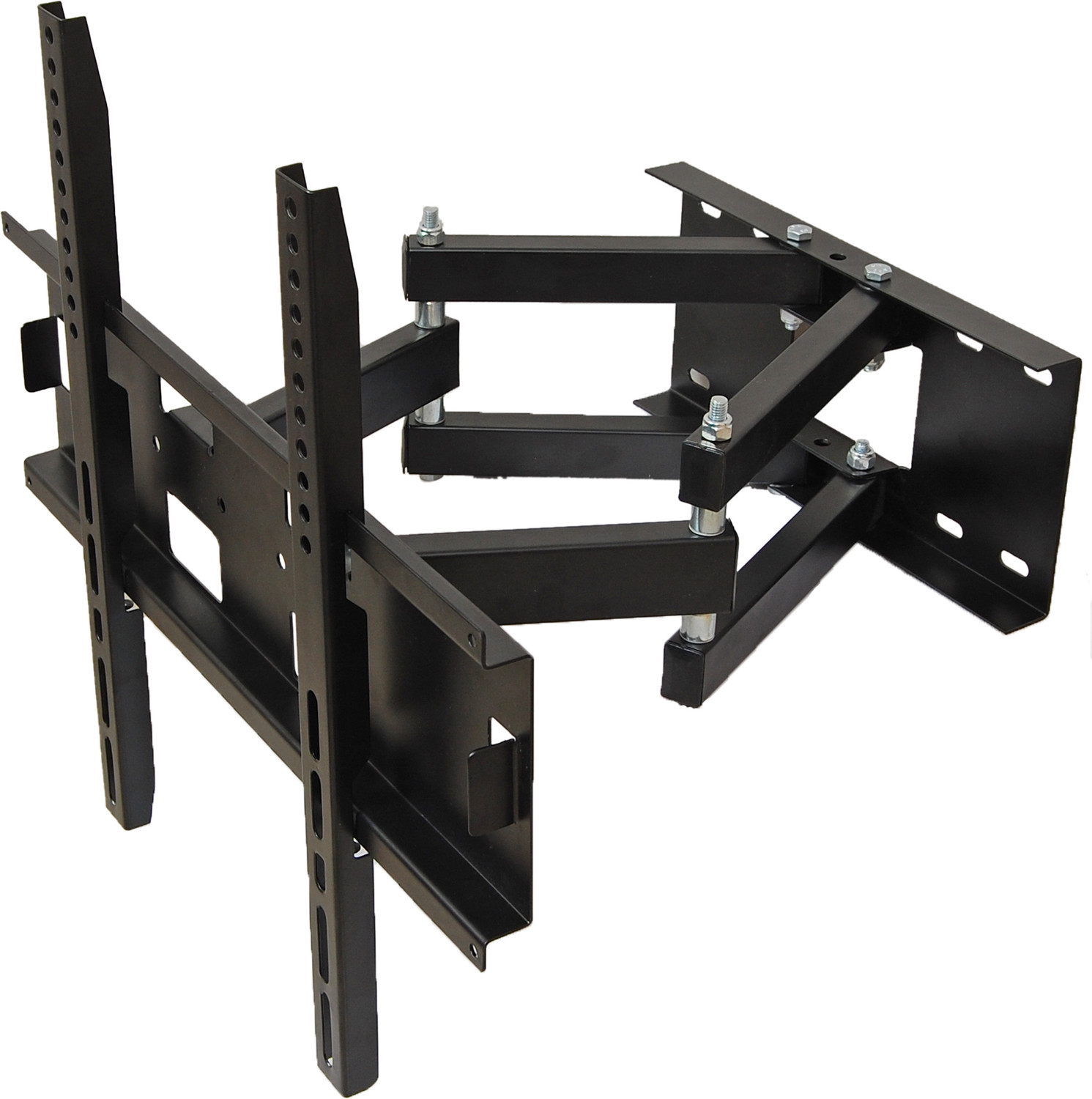 Image of RISSACHI TV Trolley Stand Movable 32-75 Inch with Wheels, LED TV Floor Stand, 3 Shelves Full Motion TV Mount
