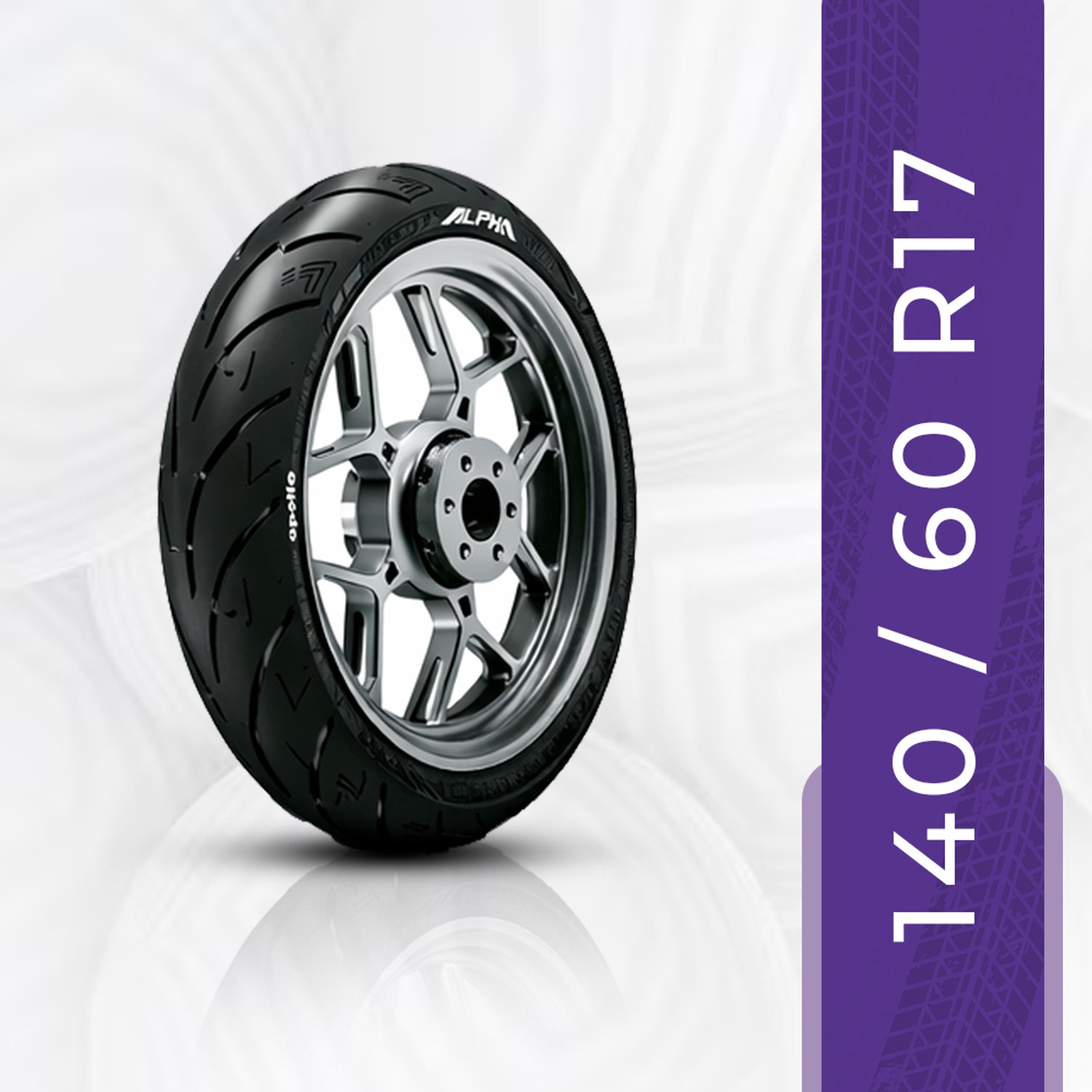 Apollo ALPHA S1 140/60 R17 63H TUBELESS BIKE TYRE Rear Two Wheeler Tyre  (Dual Sport, Racing Slicks, Tube Less)