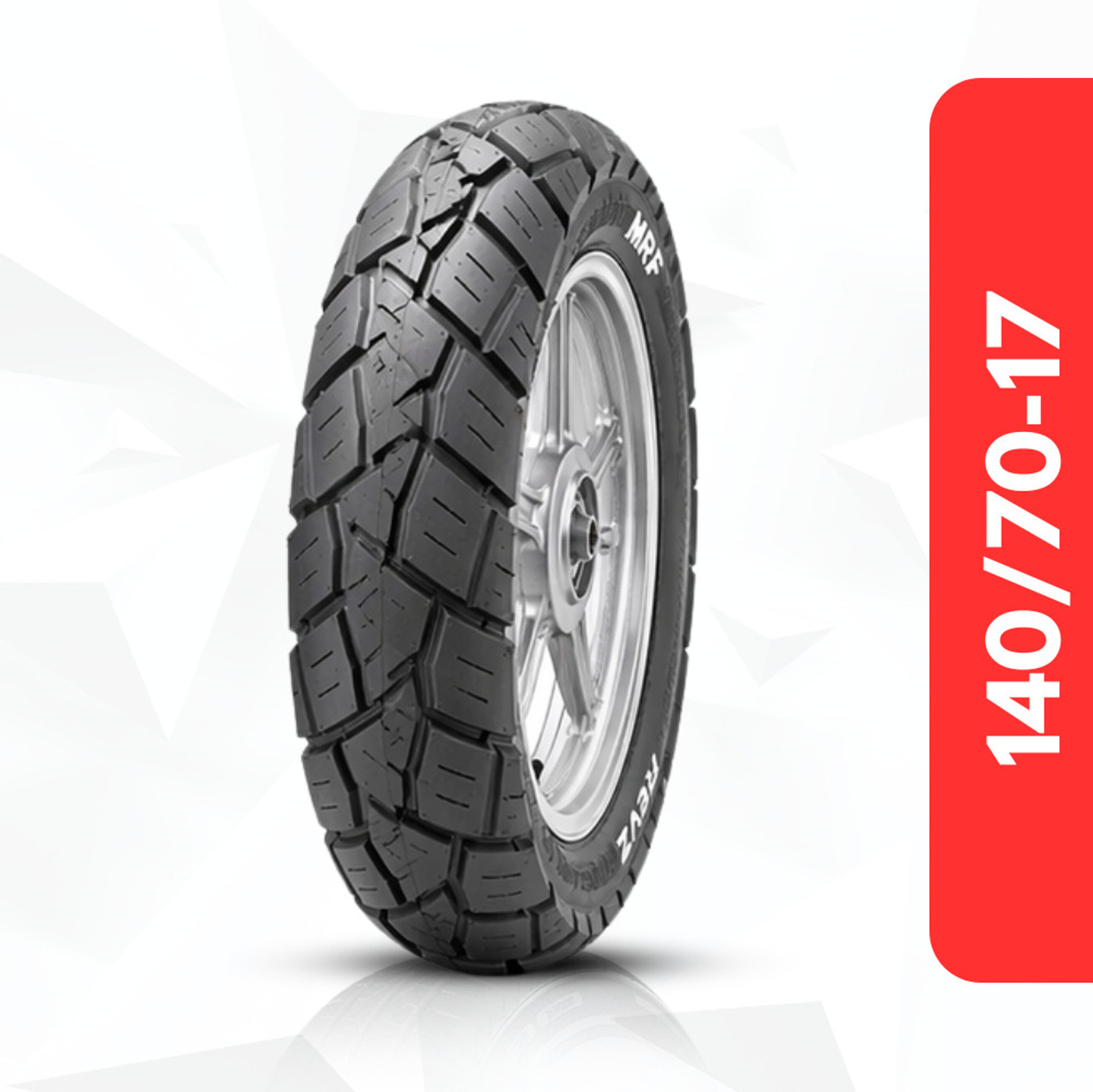 MRF 140/60R17 M/C 63P REVZ MG TUBELESS TYRE Rear Two Wheeler Tyre