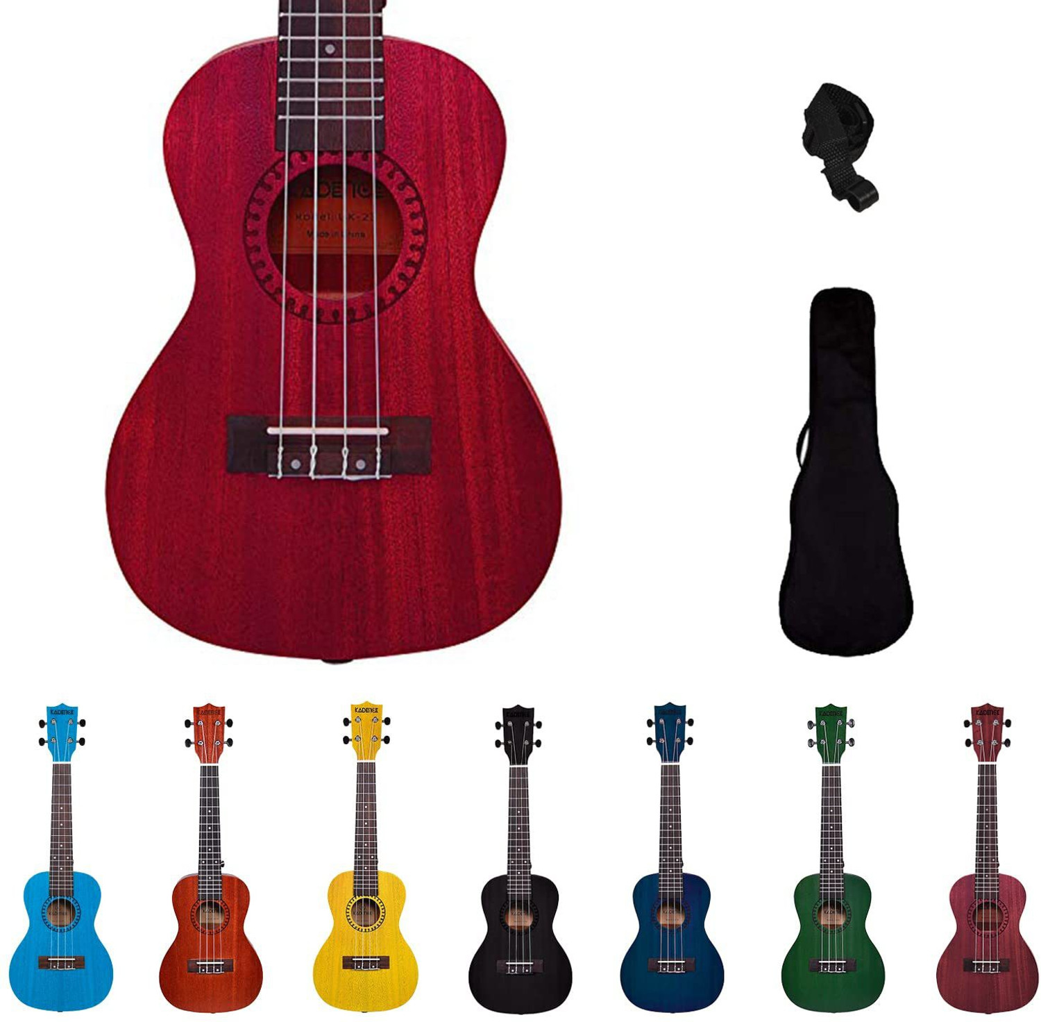Image of KADENCE Concert Ukulele 23 inch Spring Summer Collection of Ukuleles- fluorocarbon strings Concert Ukulele