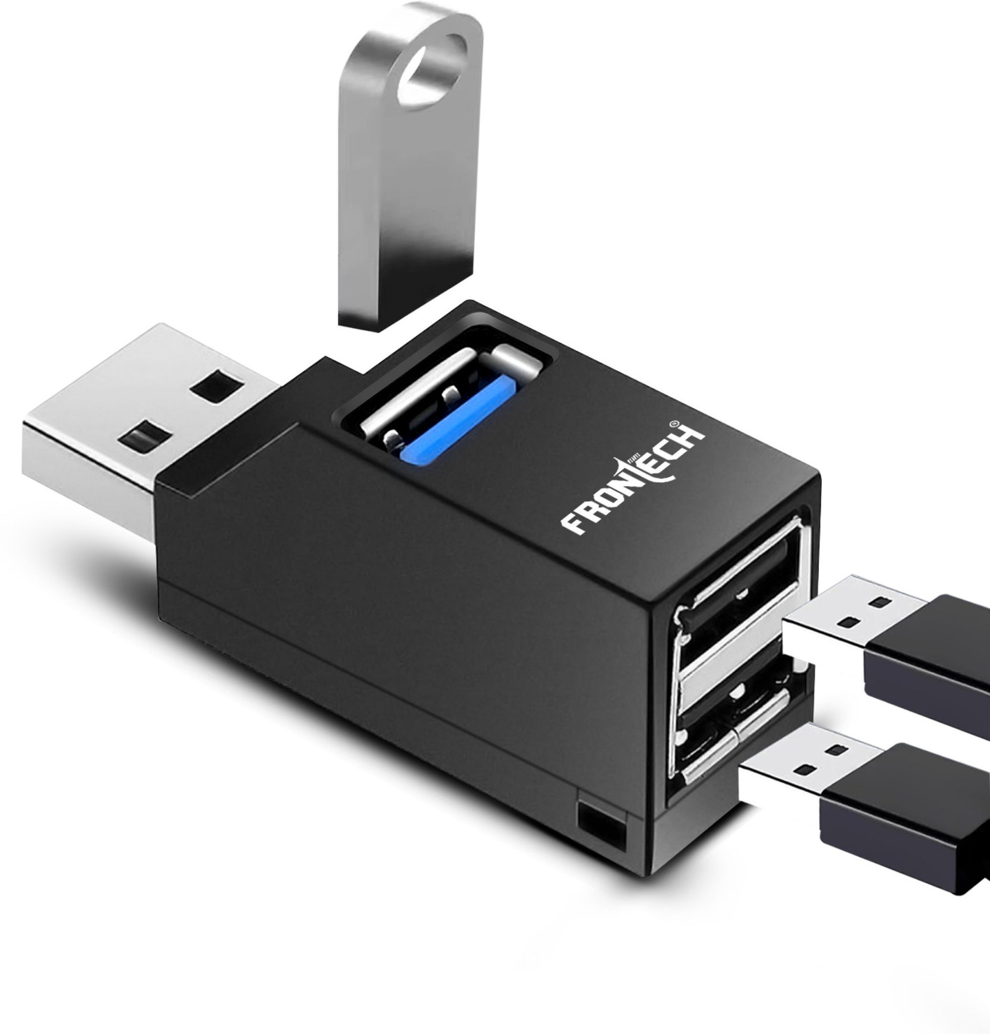 Frontech SpeedLink 3-Port USB Hub  USB 3.0, 5Gbps, Compact, Plug & Play USB Adapter