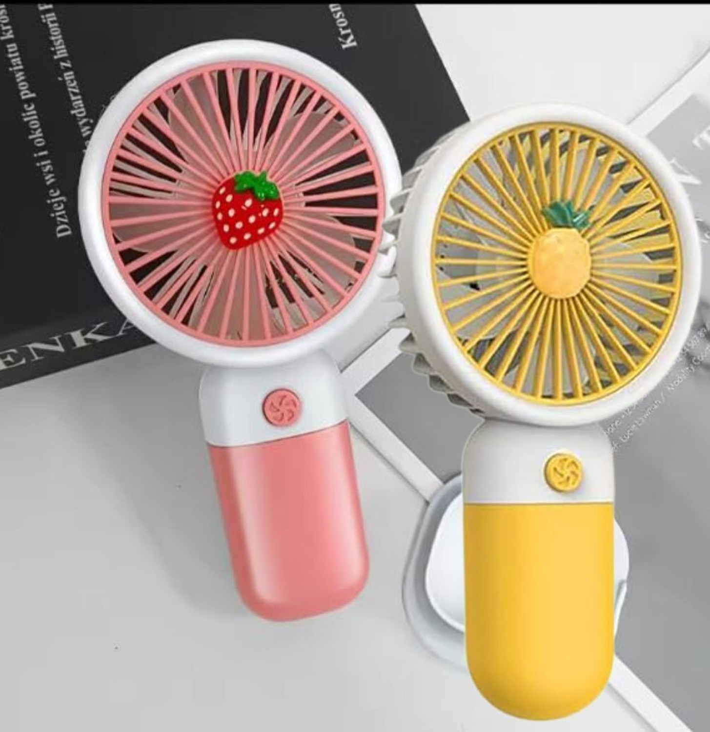 Image of 5 Star Plus Portable Fans Strong airflow personal waist fan with 24 hours working time Portable Fans Strong airflow personal waist fan with 24 hours working time USB Air Cooler (Orange)