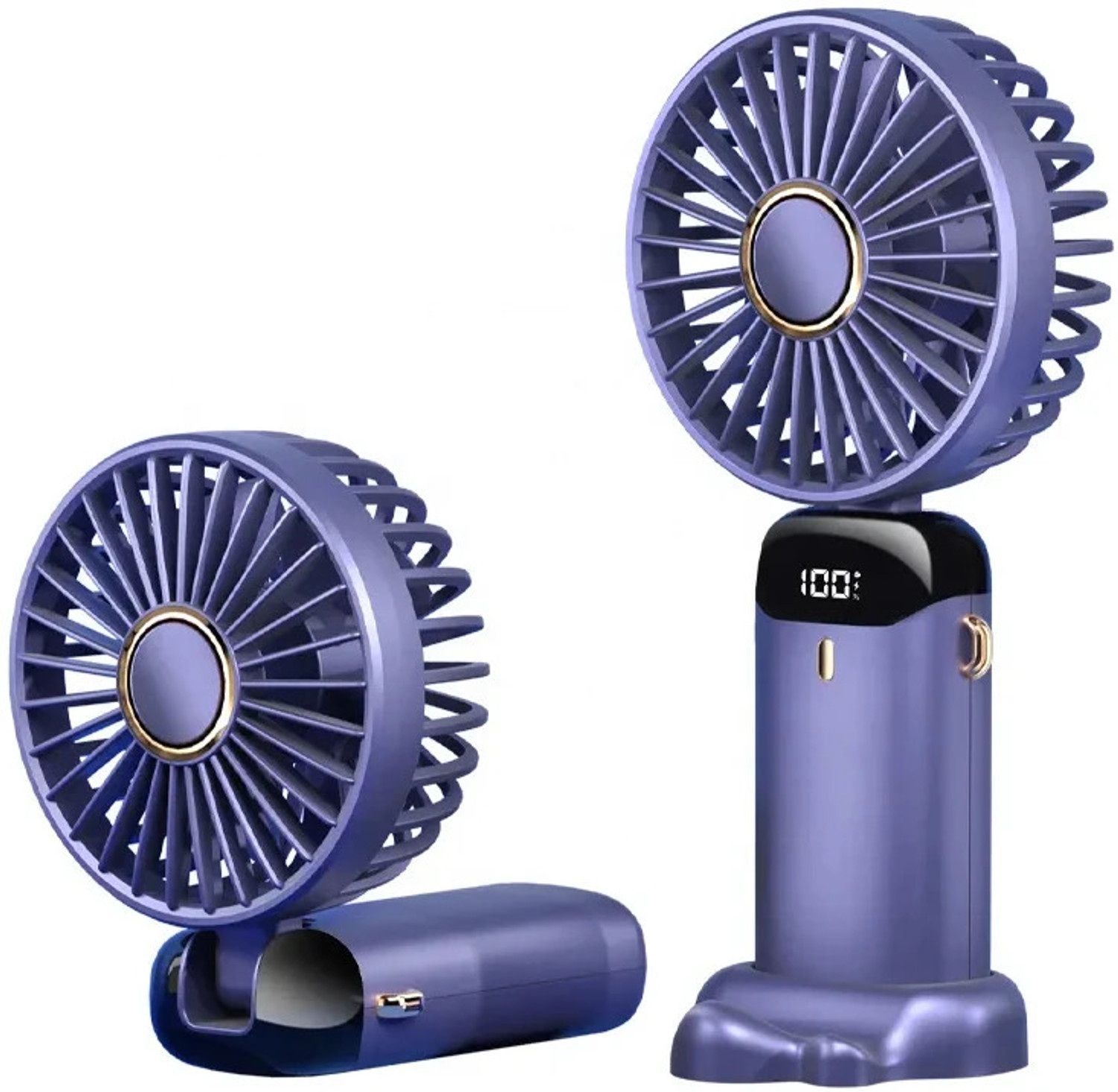 Image of DIGITRENDS Portable table Fan,Powerful desk Fan 1200 mah for kitchen indoor and outdoor table fan display Rechargeable Fan (White)