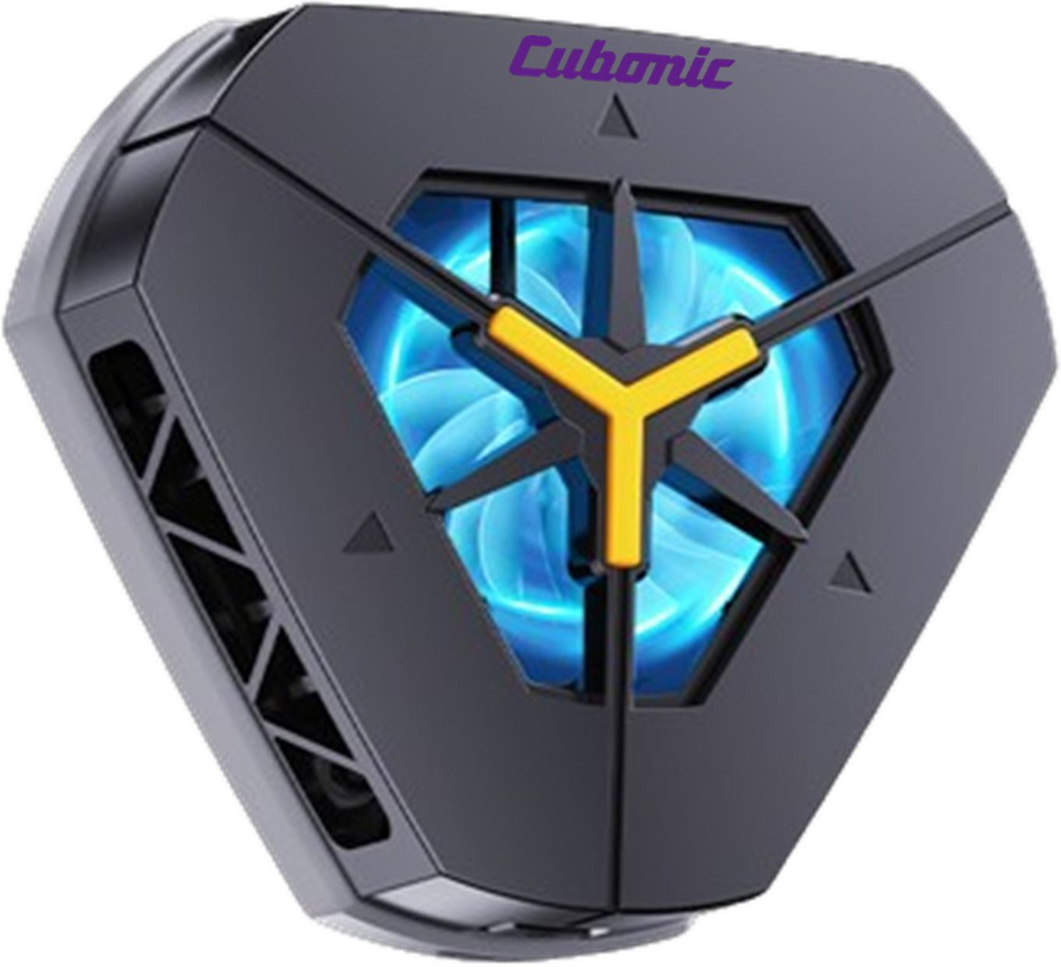 Image of PAPLAJ ENTERPRISES Magnetic Mobile Cooler ,Advanced Chip for Instant Cooling, Ideal for Gaming 1 Fan Ergonomic Cooling Pad with Adjustable Height (Black)