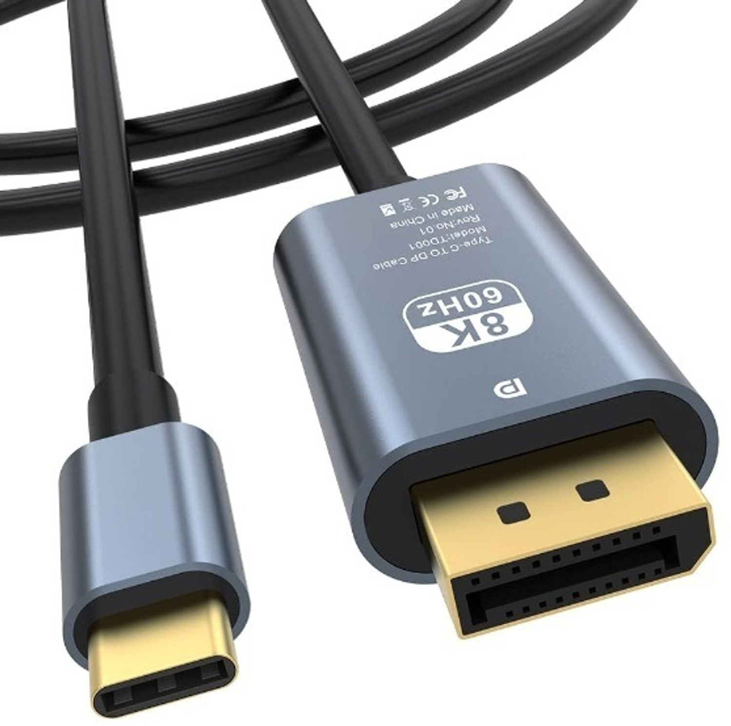 Image of TMC Type C 1.8 m type c to hdmi (Compatible with tv cast, Black, One Cable, NA)