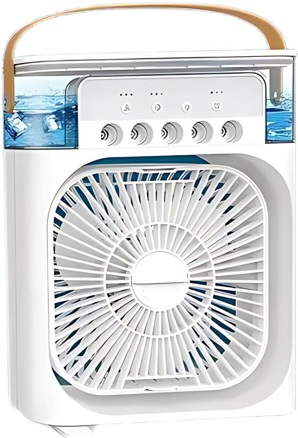 Image of 5 Star Plus Portable Fans Strong airflow personal waist fan with 24 hours working time Portable Fans Strong airflow personal waist fan with 24 hours working time USB Air Cooler (Orange)