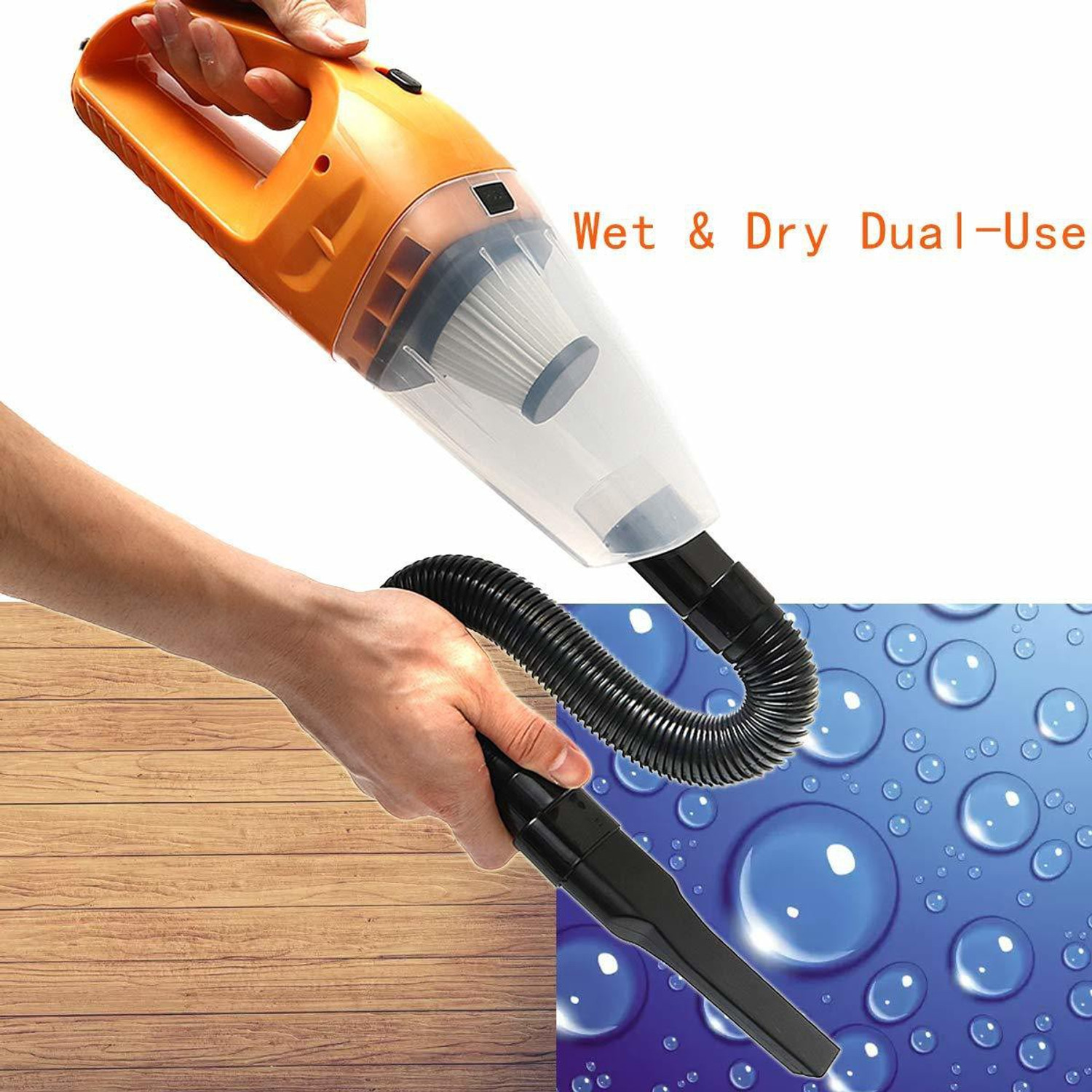 Image of BETZILA Portable Handheld 12V High Power 120W Auto Vacuum Cleaner Wet Dry Dual-Use Super Suction With Hepa Filter Car Vacuum Cleaner