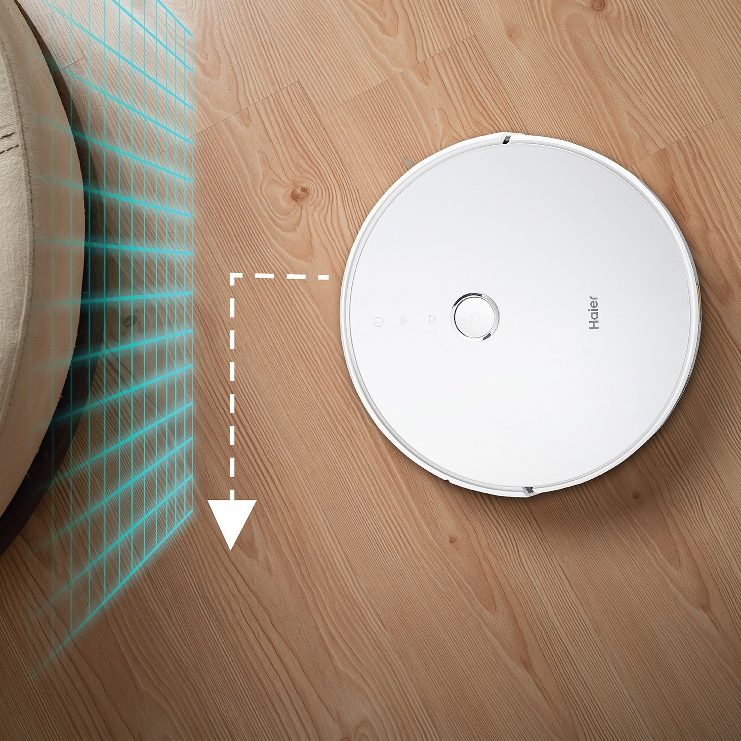 Image of Haier TH27U1 Robotic Floor Cleaner (WiFi Connectivity, Google Assistant and Alexa)