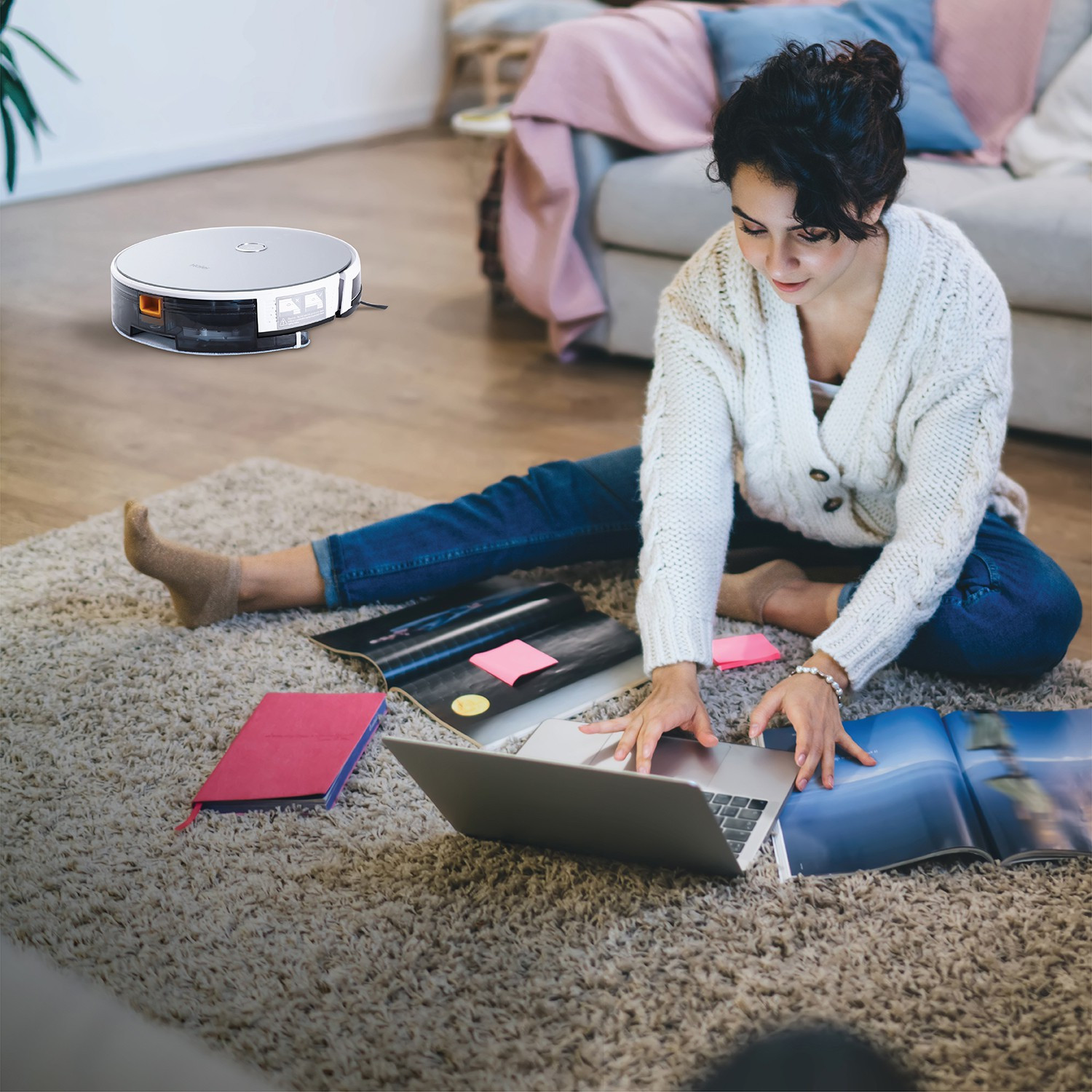 Image of Haier TH27U1 Robotic Floor Cleaner (WiFi Connectivity, Google Assistant and Alexa)