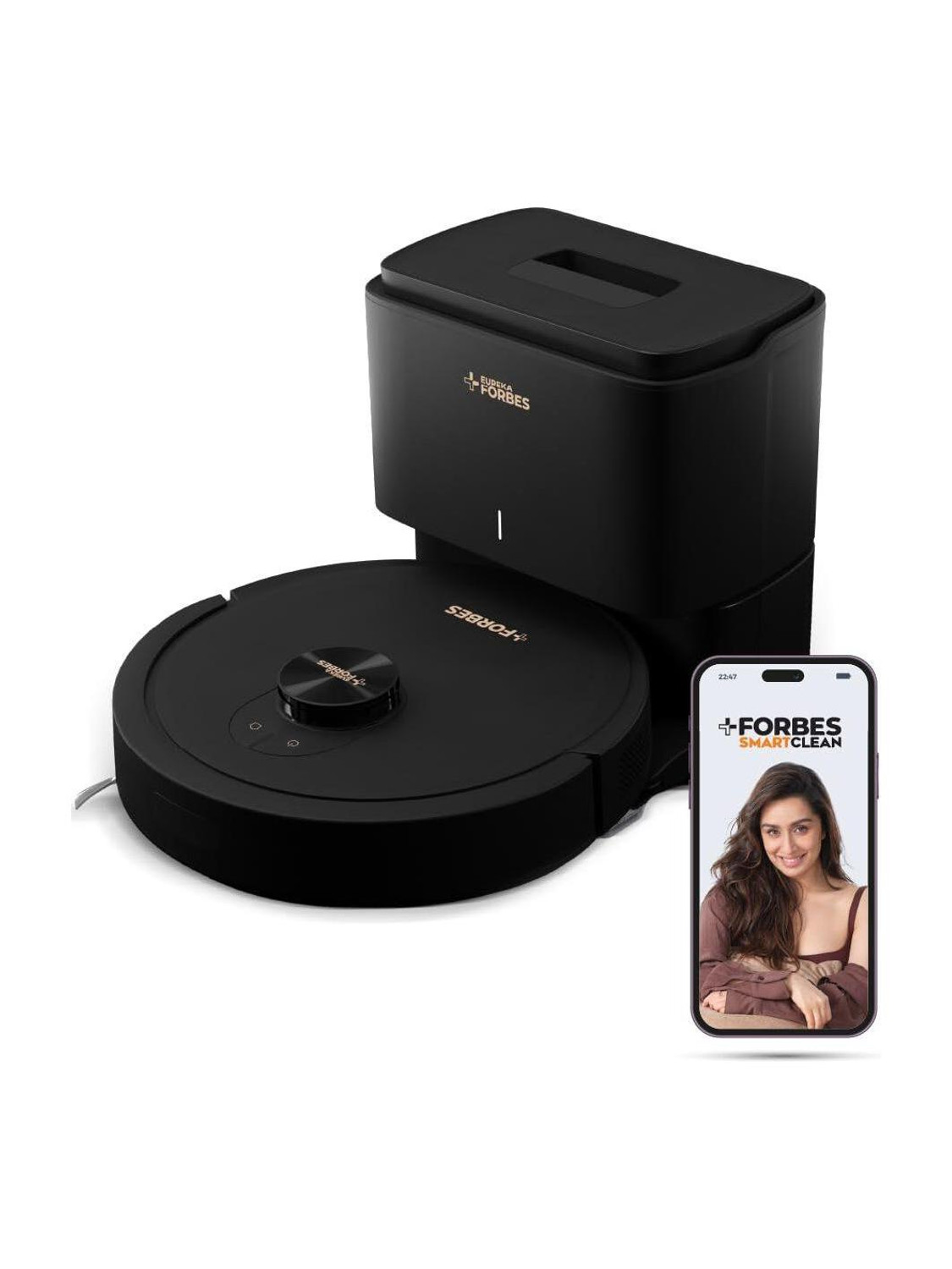EUREKA FORBES Auto Bin Turbo Robotic Floor Cleaner SmartClean Auto Bin