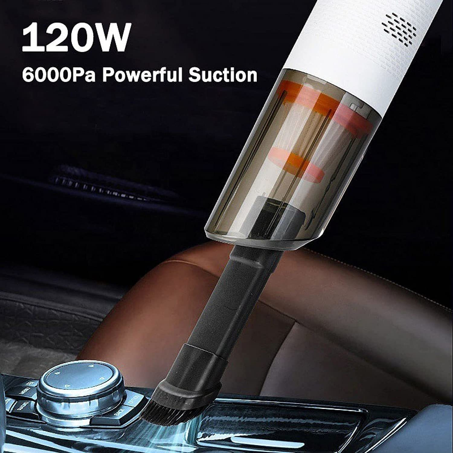 Image of Keekos 12V High Power Wet & Dry Portable Handheld Car Vacuum Cleaner with 2 in 1 Car Vacuum Cleaner