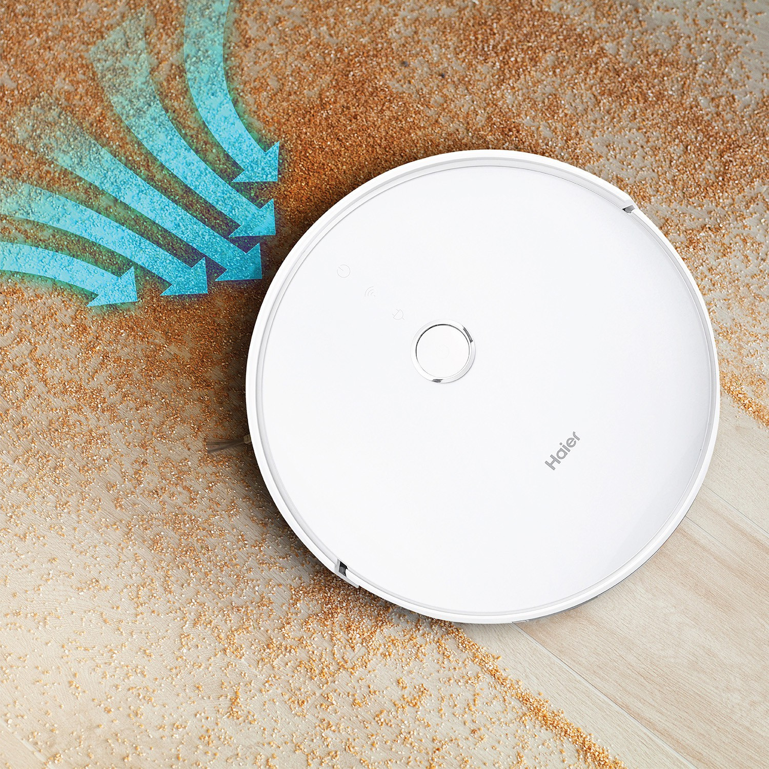 Image of Haier TH27U1 Robotic Floor Cleaner (WiFi Connectivity, Google Assistant and Alexa)