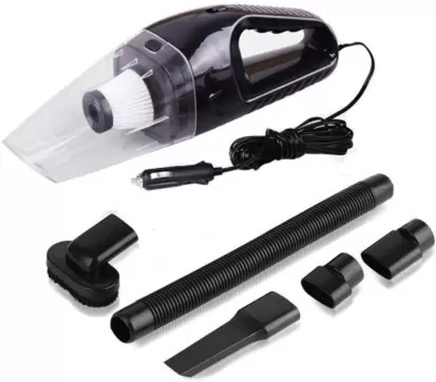 Image of BETZILA Portable Handheld 12V High Power 120W Auto Vacuum Cleaner Wet Dry Dual-Use Super Suction With Hepa Filter Car Vacuum Cleaner (Orange)