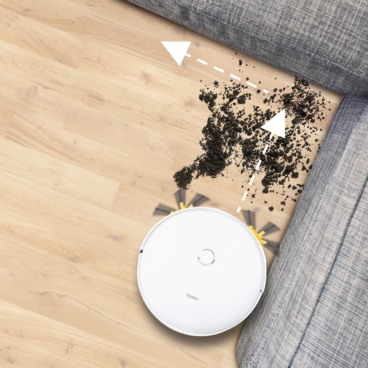 Image of Haier TH27U1 Robotic Floor Cleaner (WiFi Connectivity, Google Assistant and Alexa)