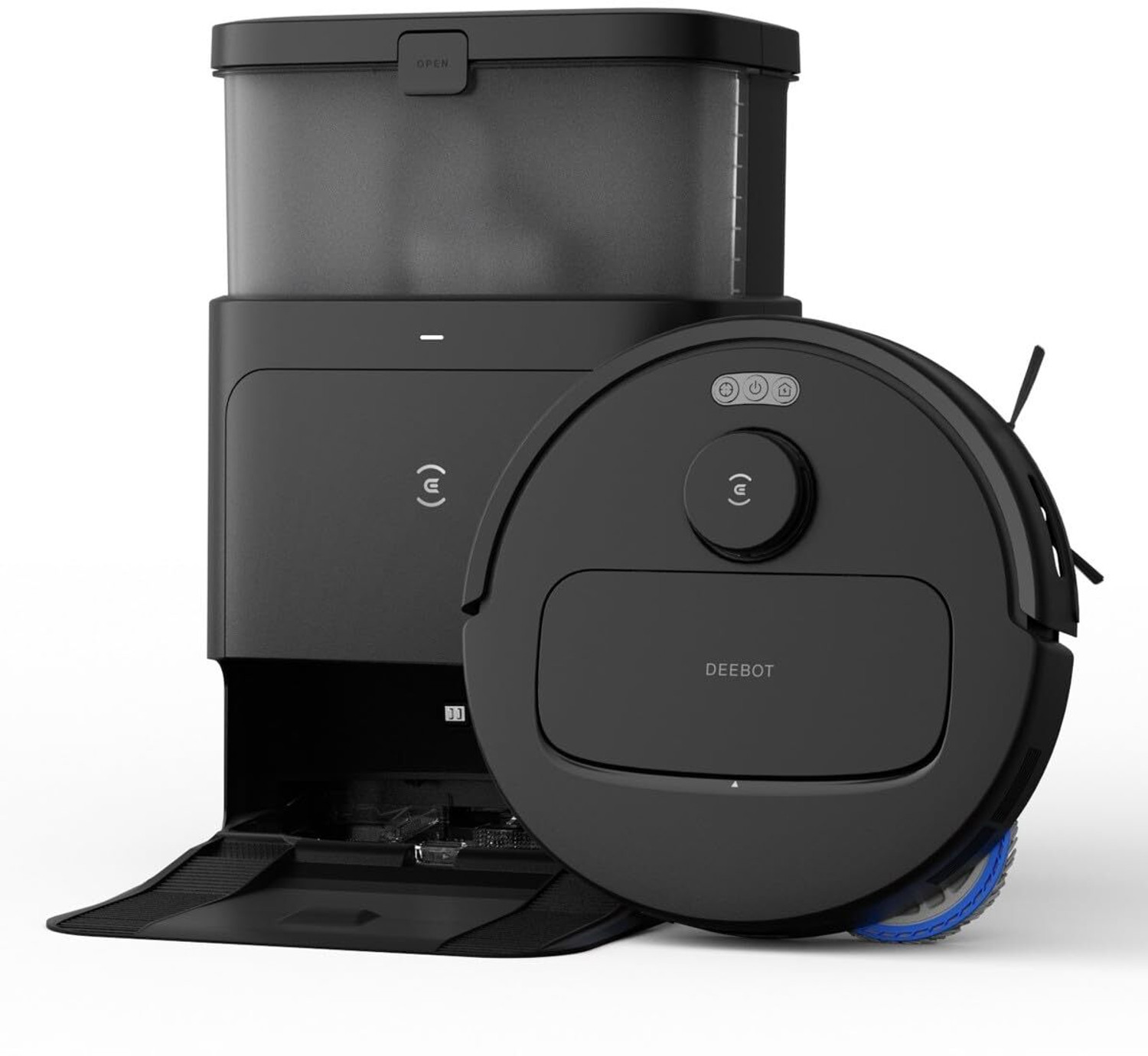 ECOVACS N30 Pro Omni Black Robot Vacuum‑Mop with WiFi