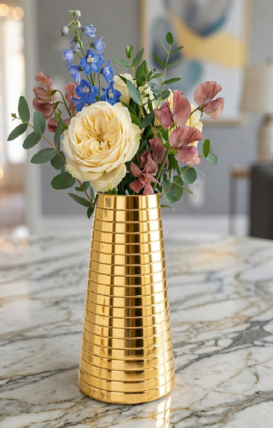 Image of ICENATION Iron Vase (8 inch, Gold)