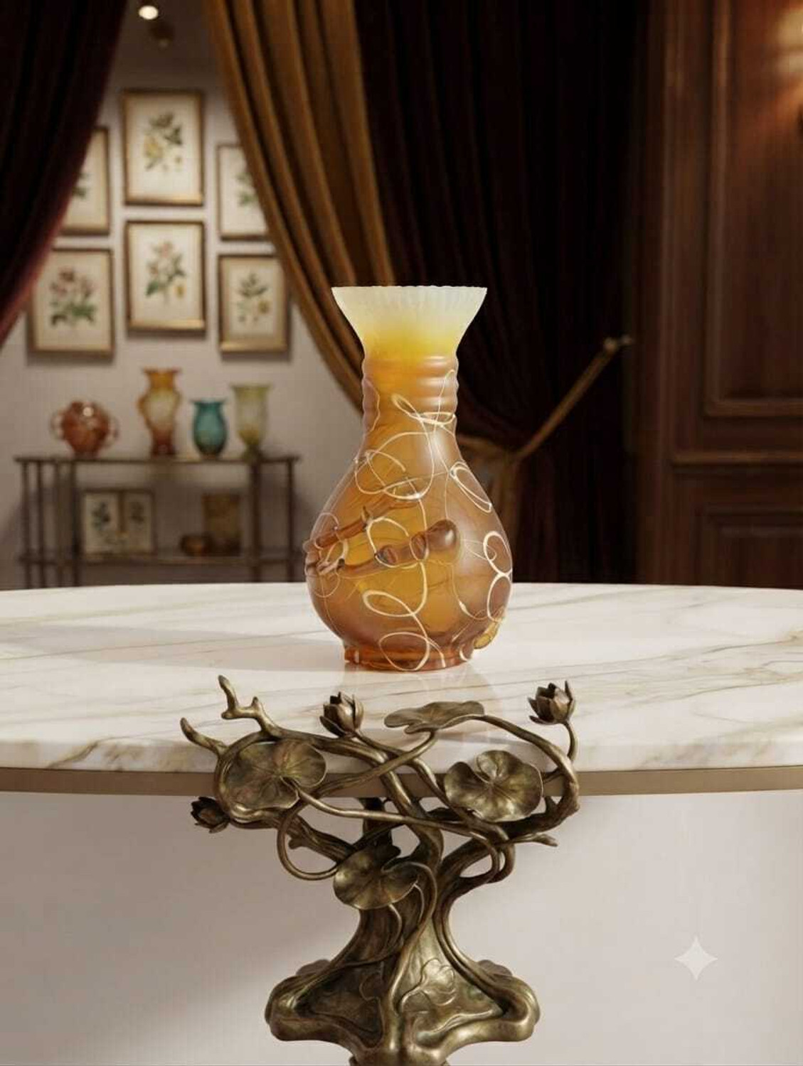 Image of ICENATION Iron Vase (8 inch, Gold)