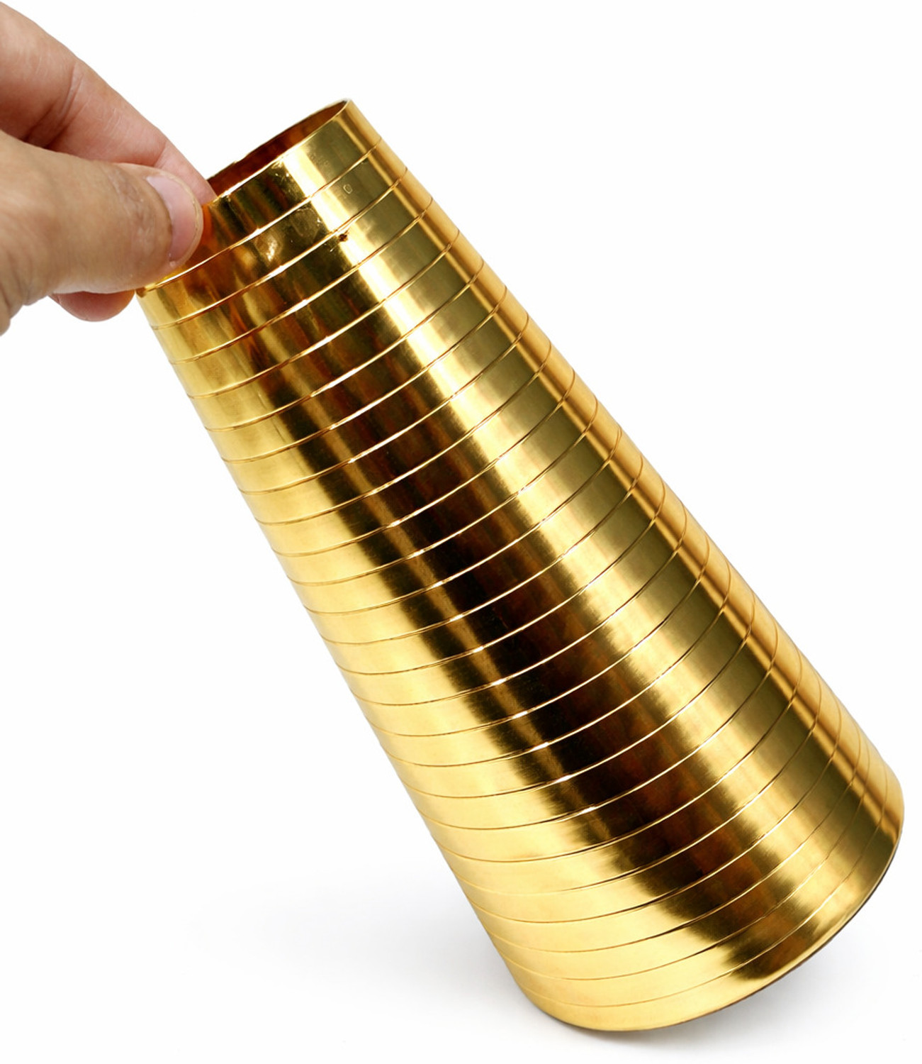 Image of ICENATION Iron Vase (8 inch, Gold)