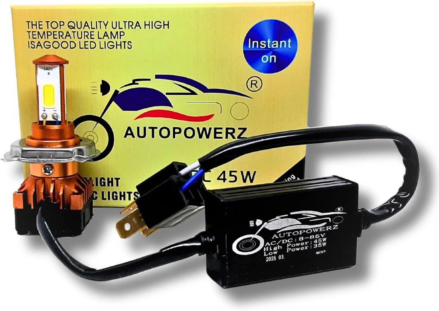 AutoPowerz LED Headlight for Universal For Bike, Universal For Car