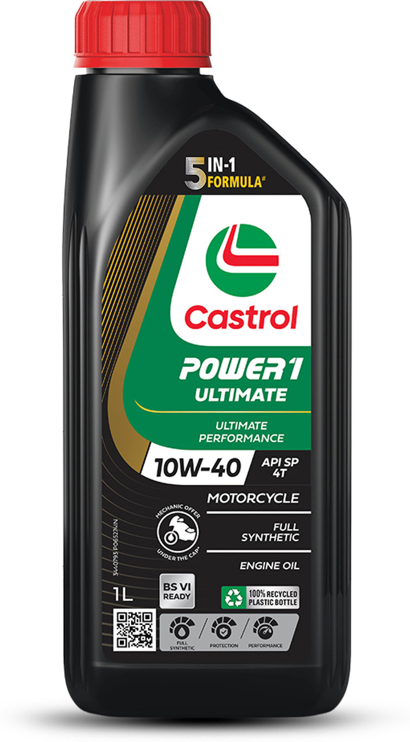 Castrol Power1 Ultimate 10W-40 4T Full-Synthetic 1L Engine Oil – ₹591