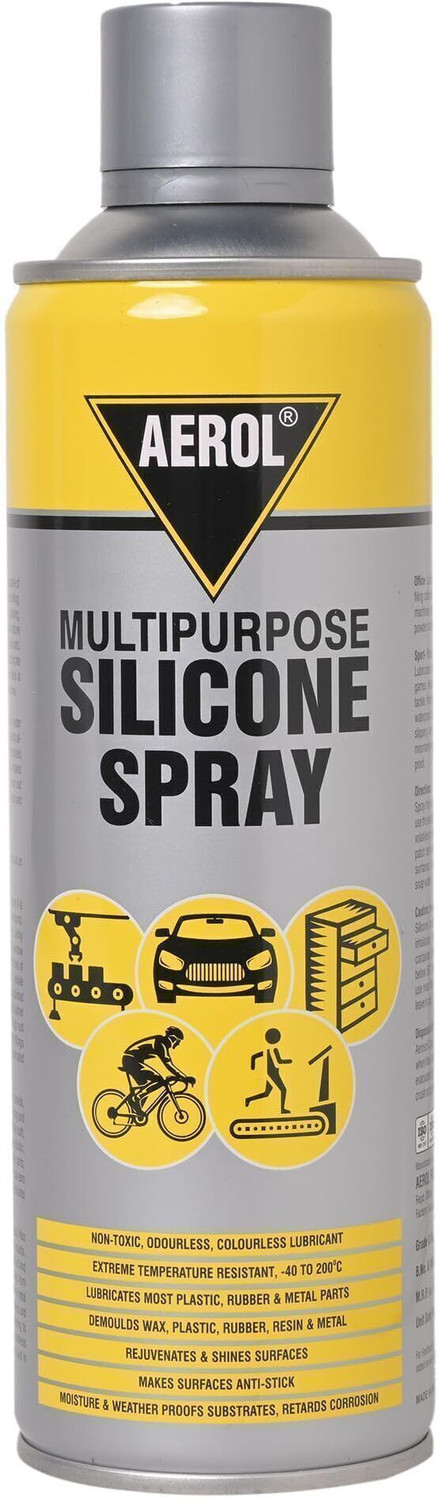 Aerol Silicone Lubricant Spray, Grade 70 Rejuvenates & shines surfaces Lubricates Aerol Silicone Lubricant Spray, Grade 70 (300g/513 ml) Grease