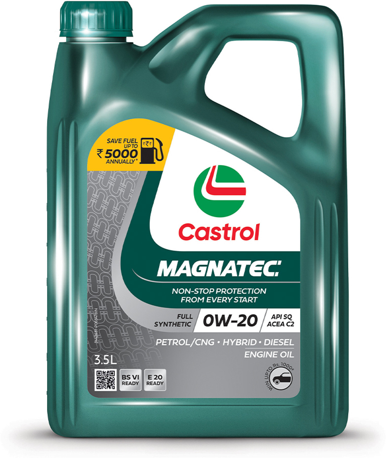 Castrol Magnatec Stop-start 0W-20 Full Synthetic Synthetic Blend Engine Oil  (3.5 L)