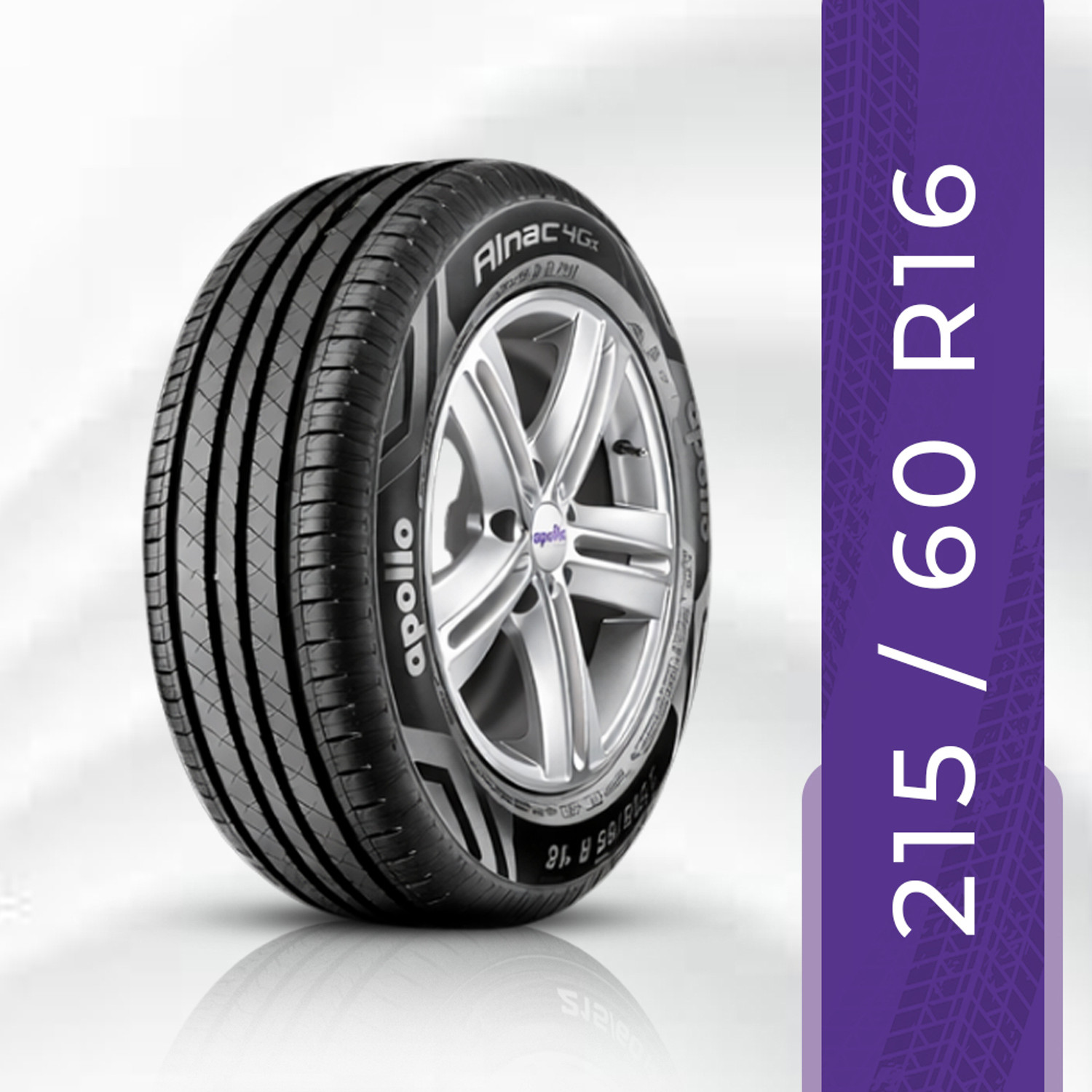 Apollo 215/60 R16 95H ALNAC 4GS (MS) TL 4 Wheeler Tyre