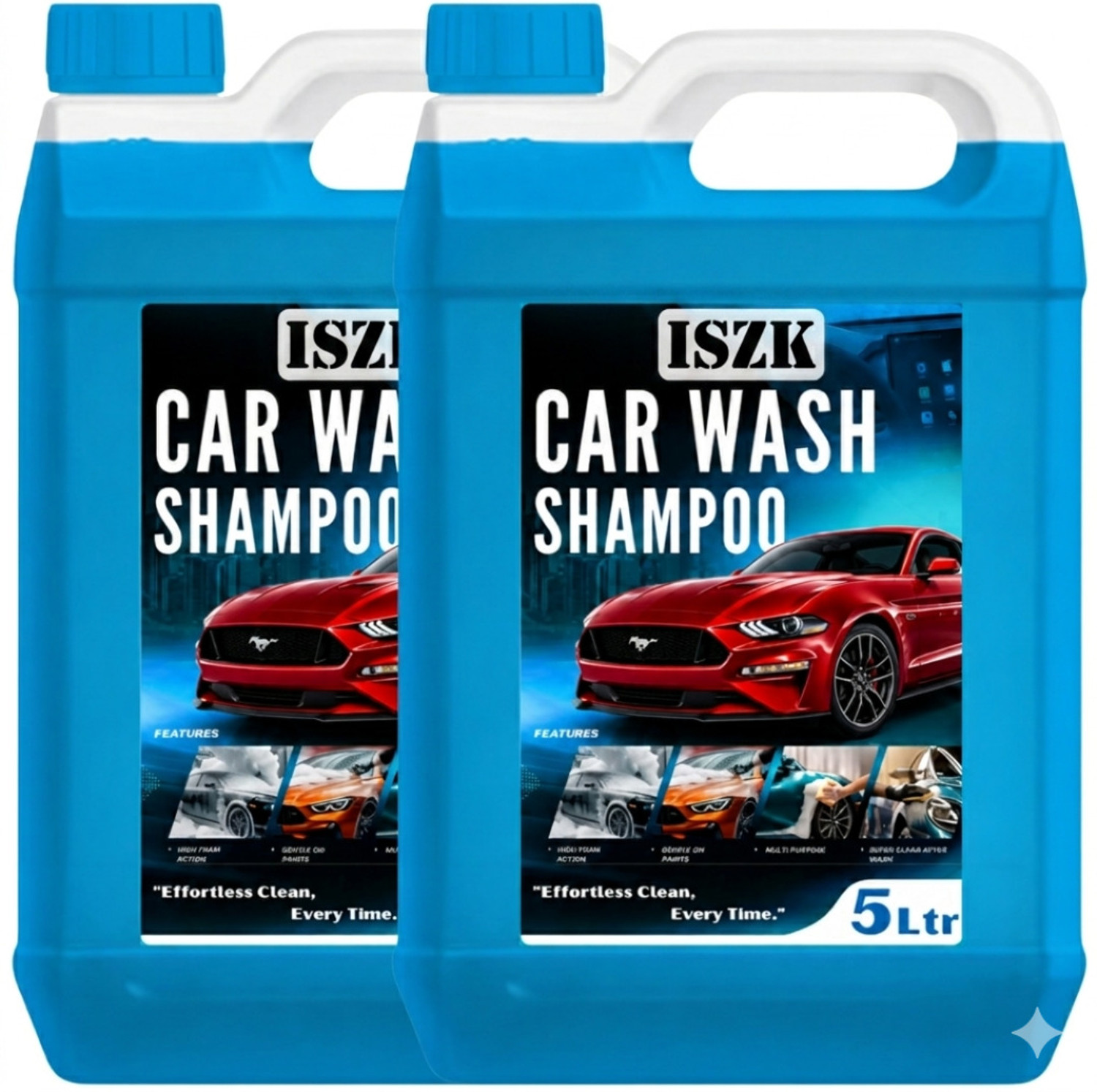 Image of GROVANTI ORGANIC High Foam Car Shampoo Car Washing Liquid(5L+5L) Car Washing Liquid Car Washing Liquid (10000 ml)