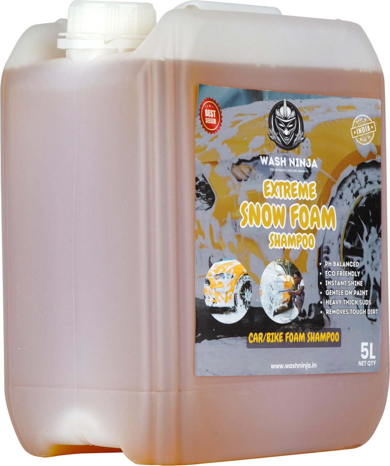 Image of GROVANTI ORGANIC High Foam Car Shampoo Car Washing Liquid(5L+5L) Car Washing Liquid Car Washing Liquid (10000 ml)