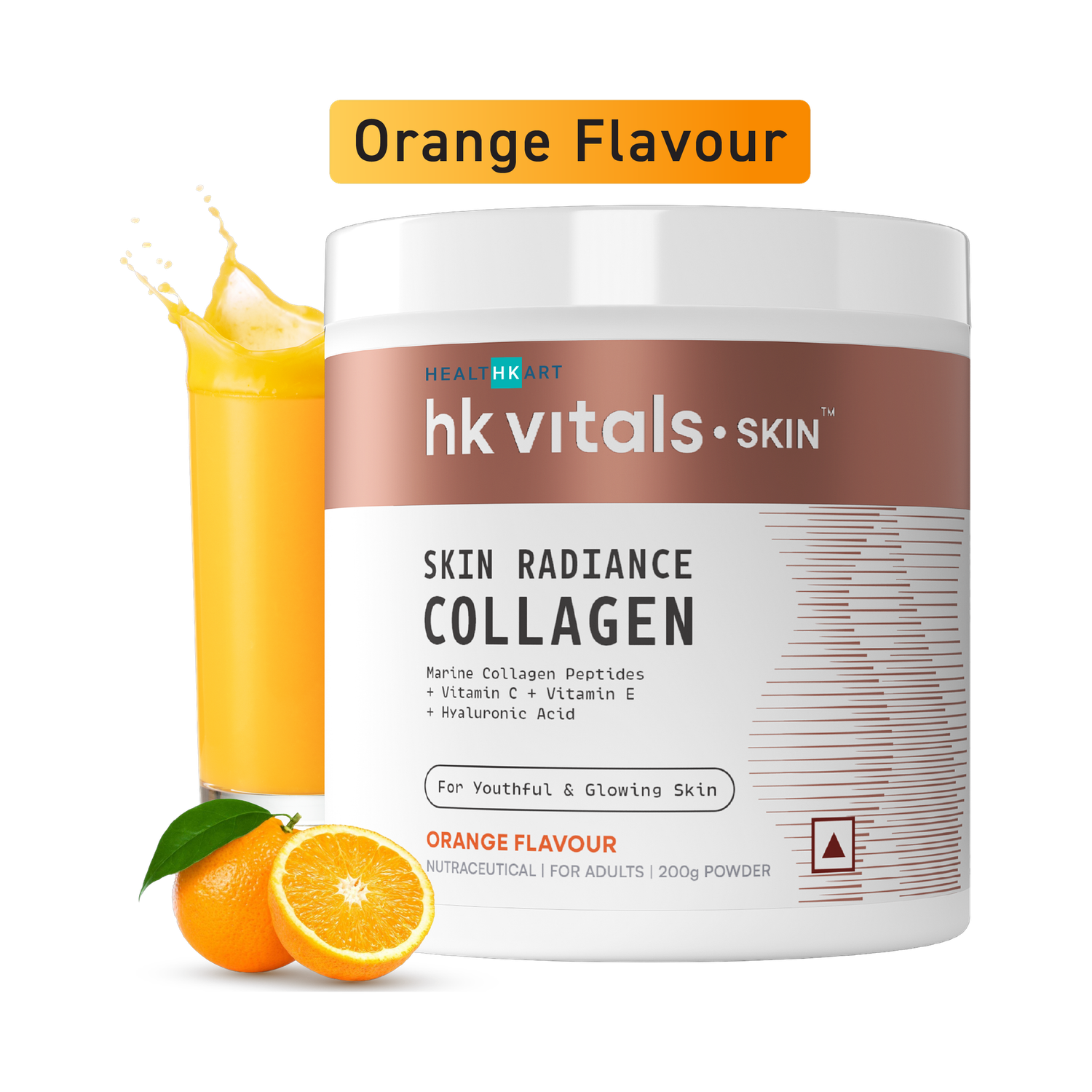 HEALTHKART Skin Radiance Collagen Supplement, with Biotin, Vitamin C, E