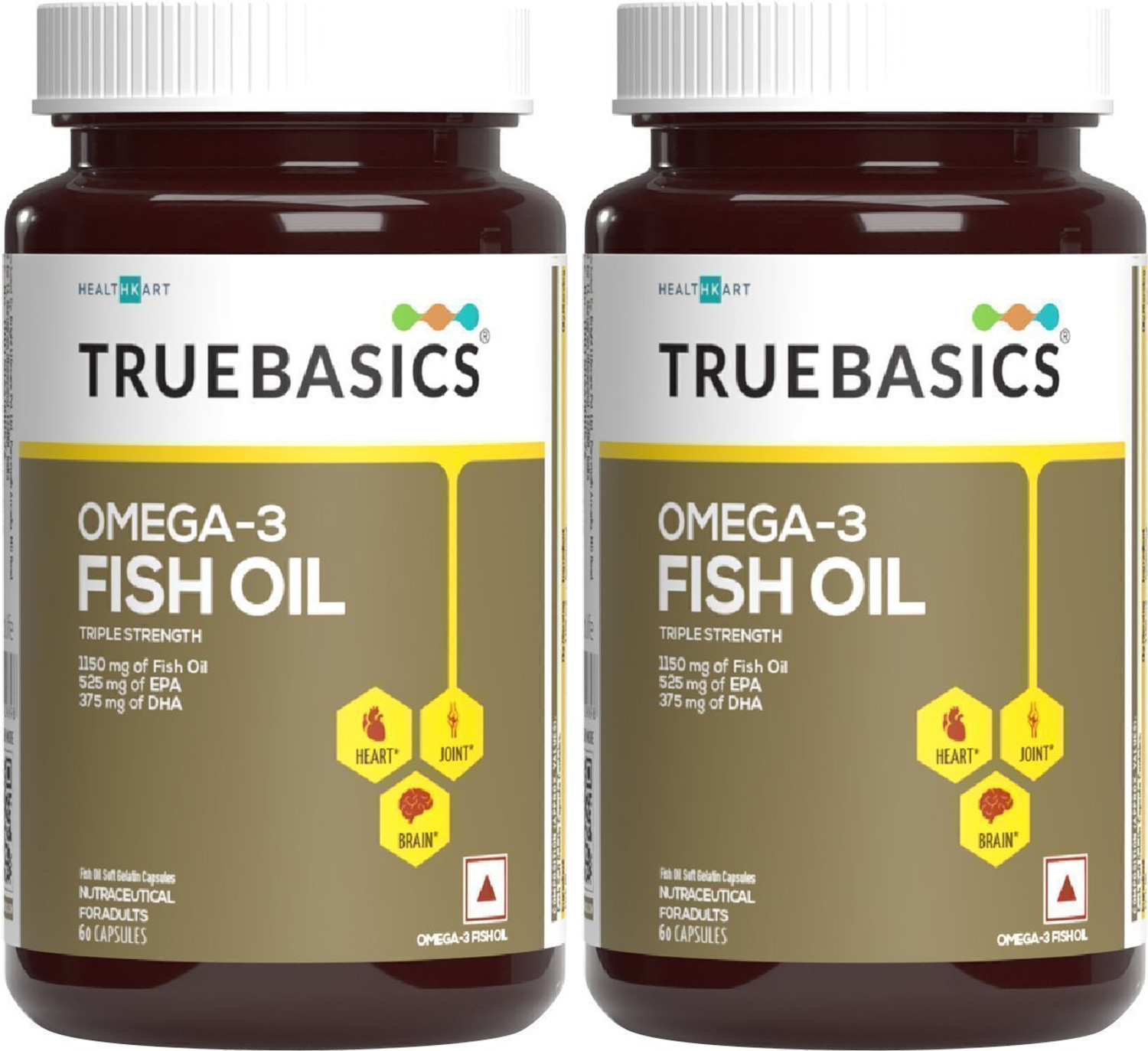 TrueBasics Omega-3 Fish Oil Triple Strength, 560mg EPA &amp; 400mg DHA