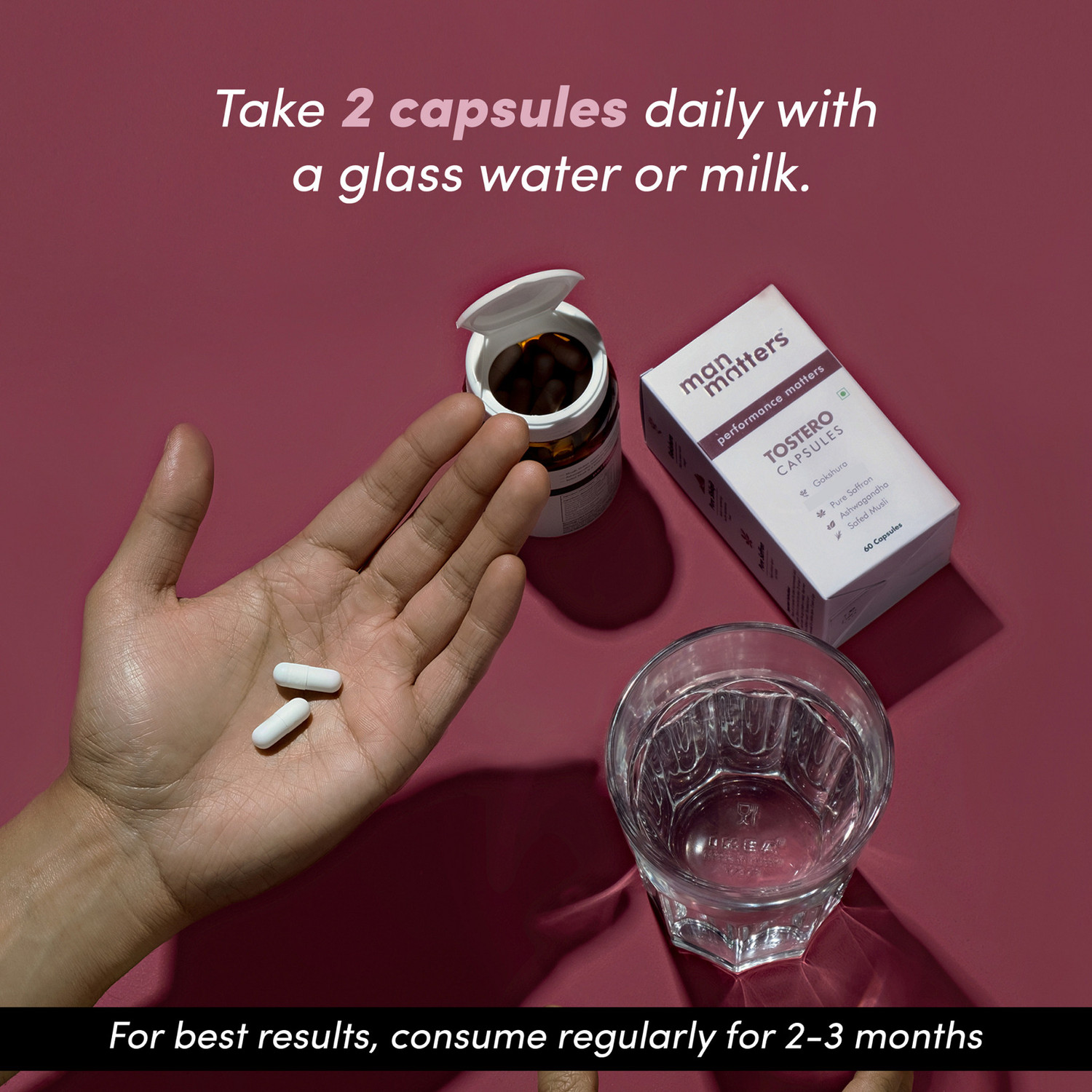 Image of Man Matters Tostero Capsules For Men | For Strength, Stamina & Muscle Growth