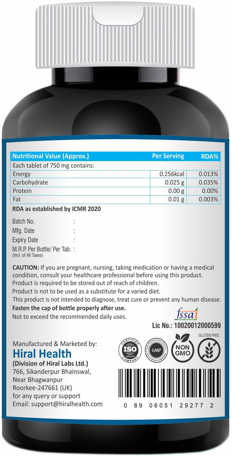 Image of Hiral Health Viz-9 Tablets: Eye Supplement with Vitamin A, Lutein, Zeaxanthin Vision Care