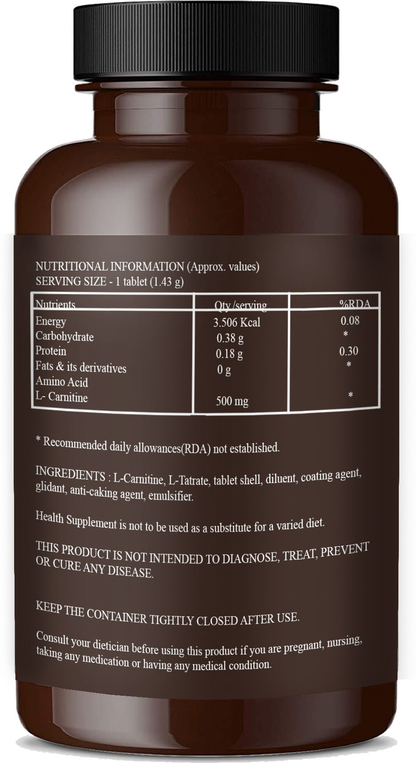 Image of Vitamatix L Carnitine L Tartrate - Fat Burner Tablets (K67)