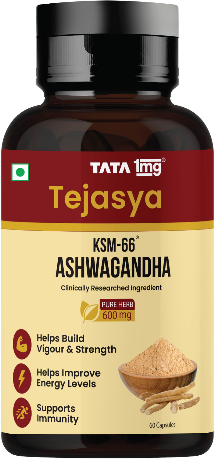 TATA 1mg Tejasya Ashwagandha KSM-66 Capsule