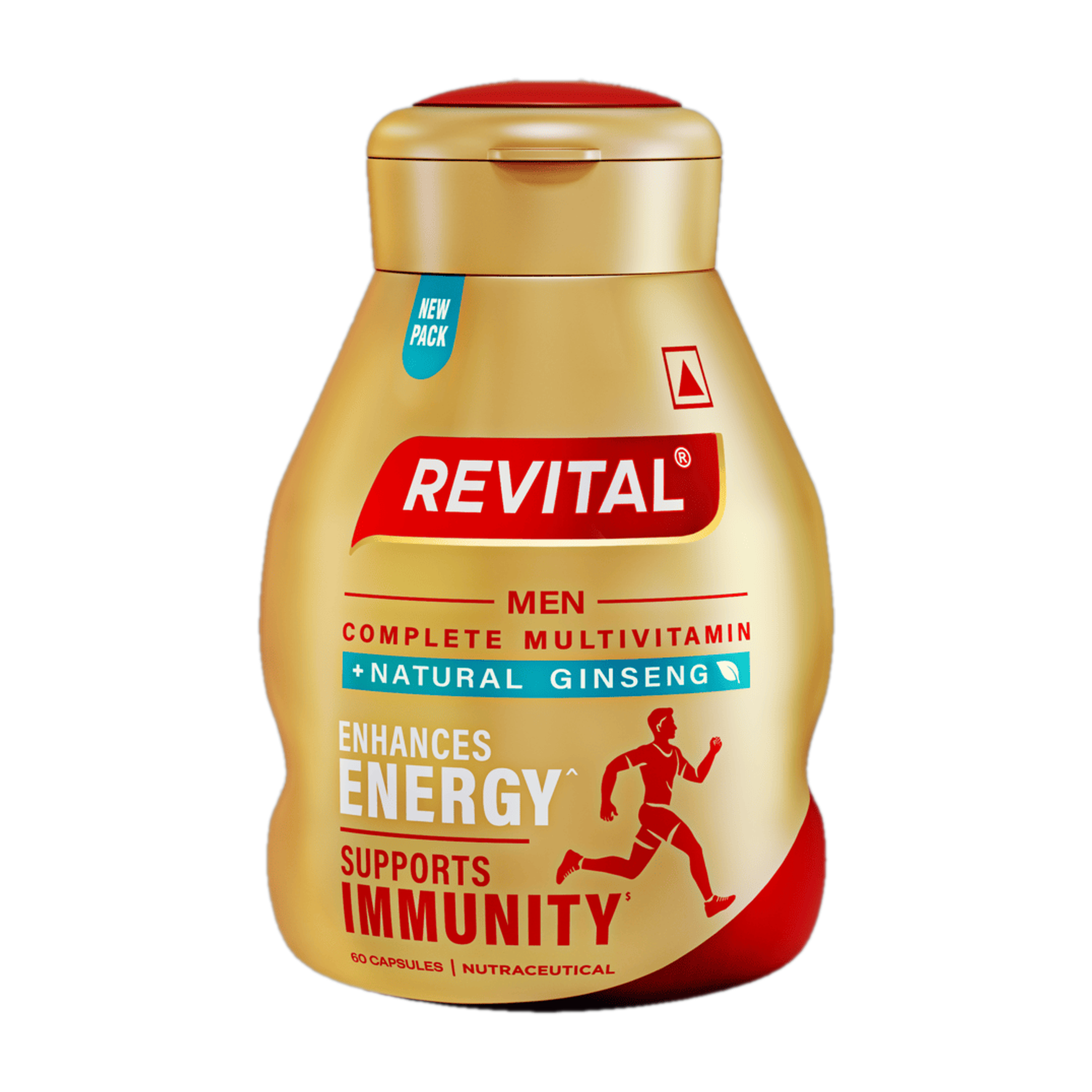 Revital Men Multivitamin with Calcium, Zinc &amp; Ginseng for Immunity, Strong Bones &amp; Energy  (60)