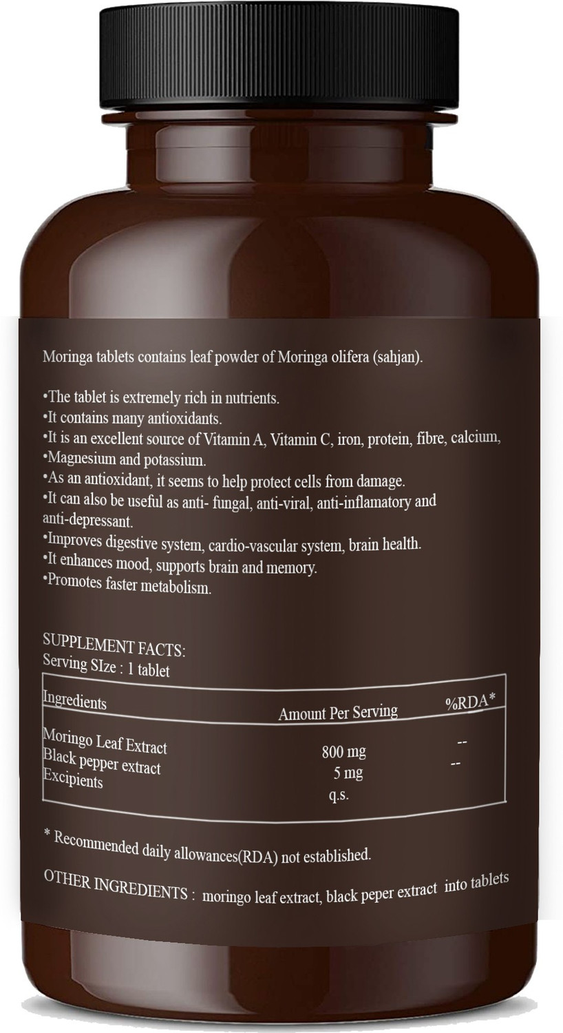 Image of Vitamatix Moringa Tablets Natural Moringa Tablets (K72)