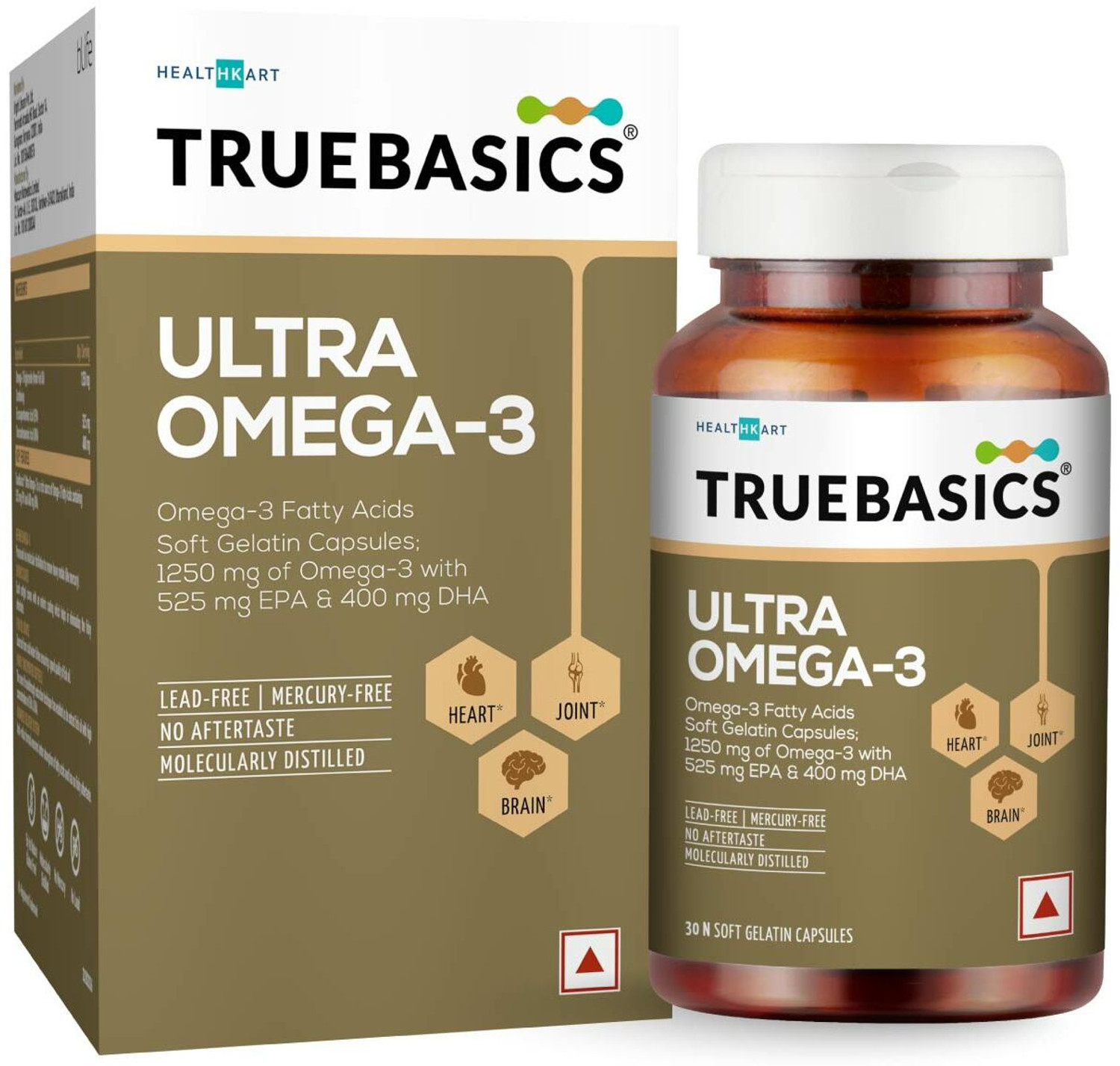 Image of TRUEBASICS Ultra Omega 3 Fish Oil Triple Strength, 525mg EPA, 375mg DHA