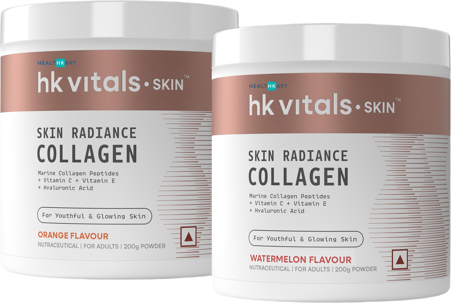 HEALTHKART HK Vitals Skin Radiance Collagen Supplement, Orange & Watermelon