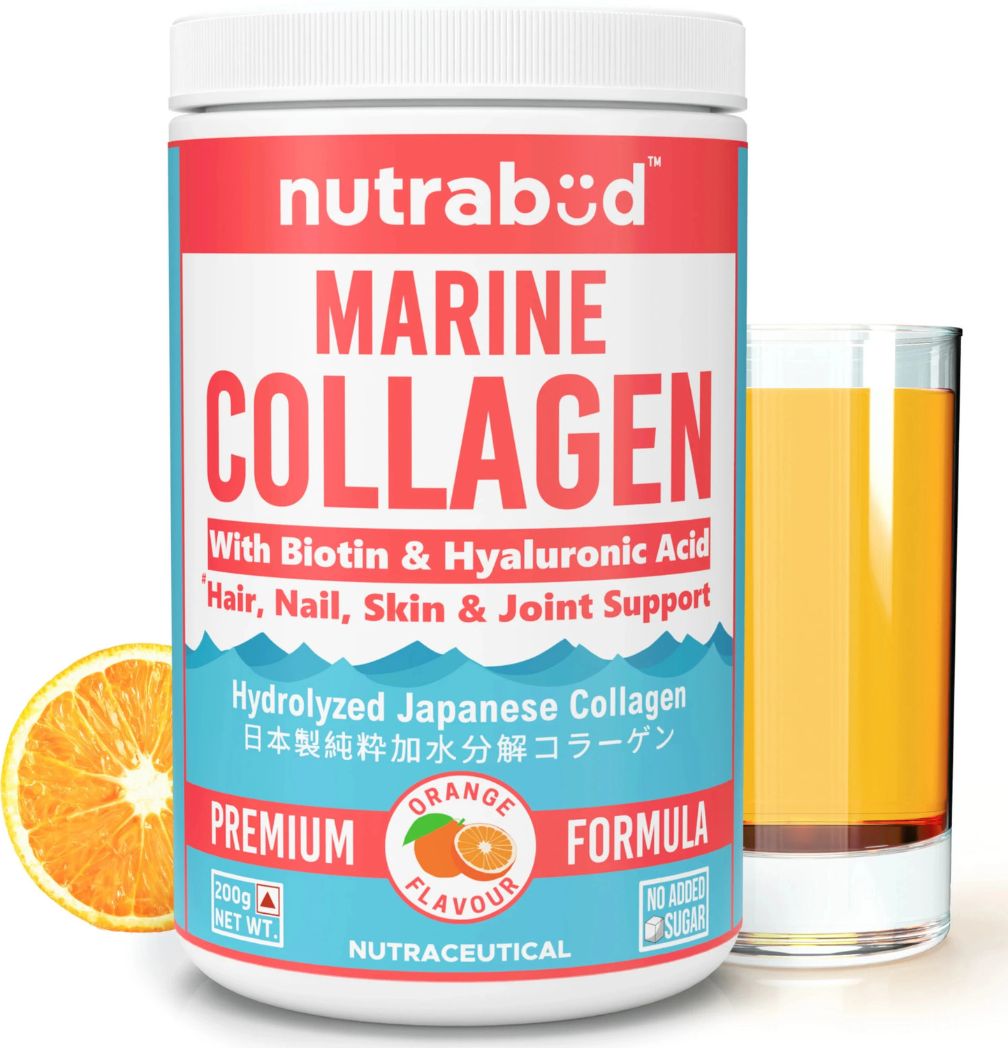 Nutrabud Japanese Marine Collagen Powder Supplement for Radiant Skin G