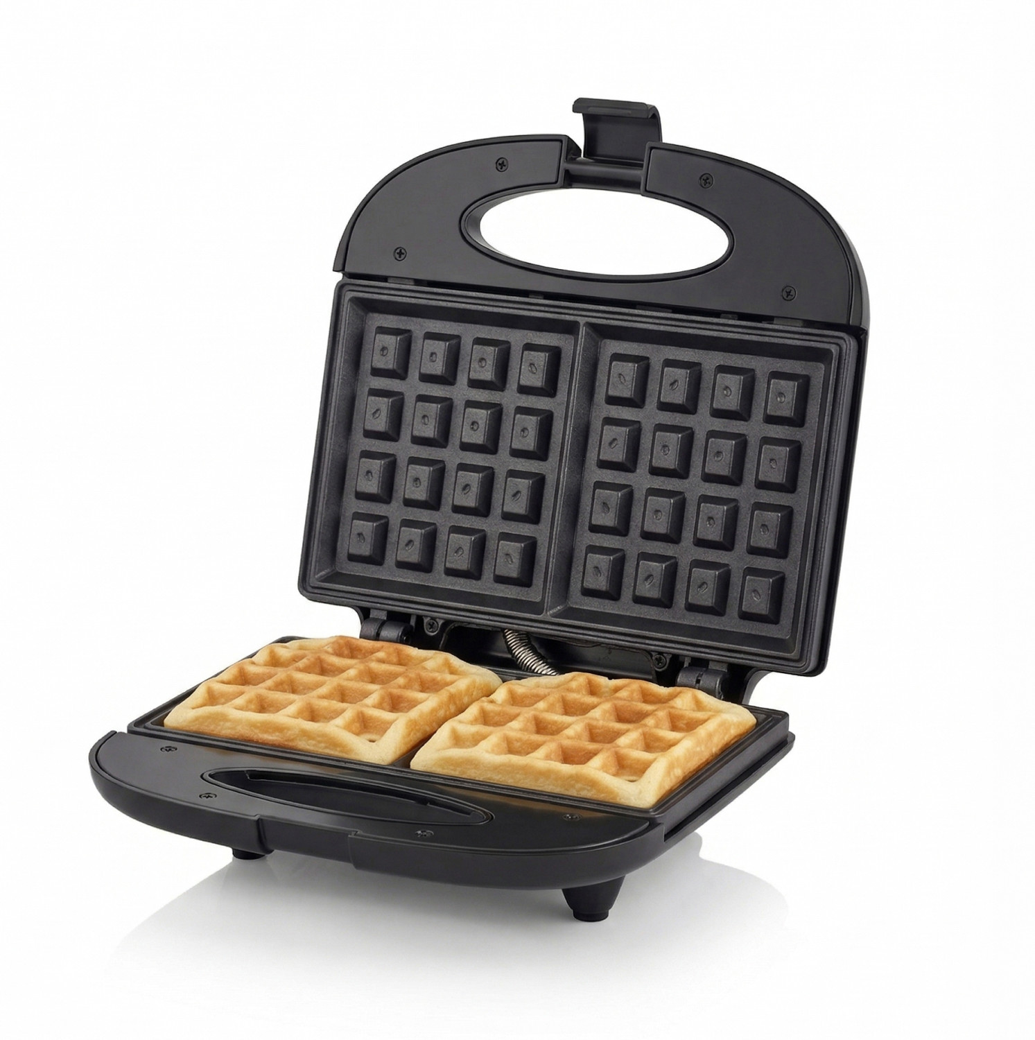 Image of khodal Mini Waffle Maker Portable Electric Non Stick Waffle Iron Round Waffle Maker Waffle Maker
