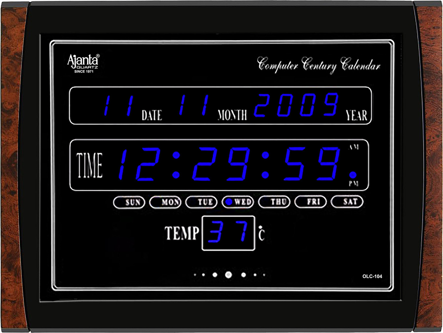 AJANTA Digital 29.6 cm X 3.1 cm Wall Clock